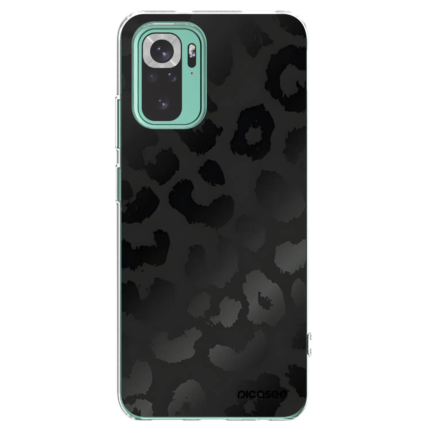 Picasee silikonska prozirna maskica za Xiaomi Redmi Note 10 Pro - Midnight Leopard