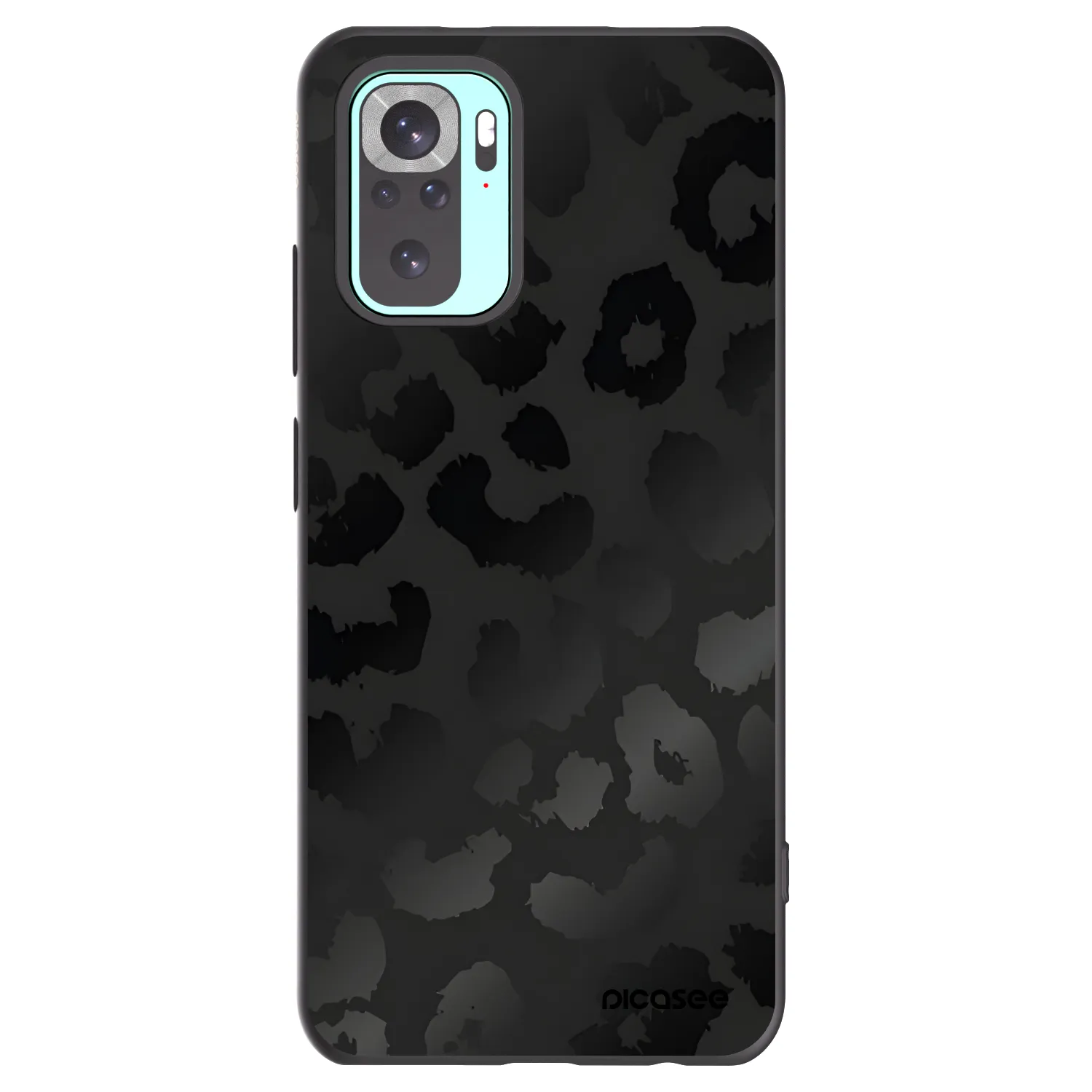 Picasee crna silikonska maskica za Xiaomi Redmi Note 10 Pro - Midnight Leopard