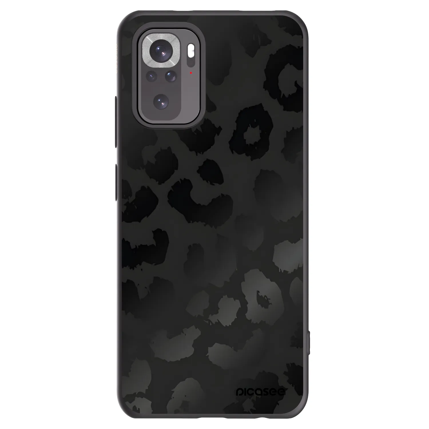 Picasee crna silikonska maskica za Xiaomi Redmi Note 10S - Midnight Leopard