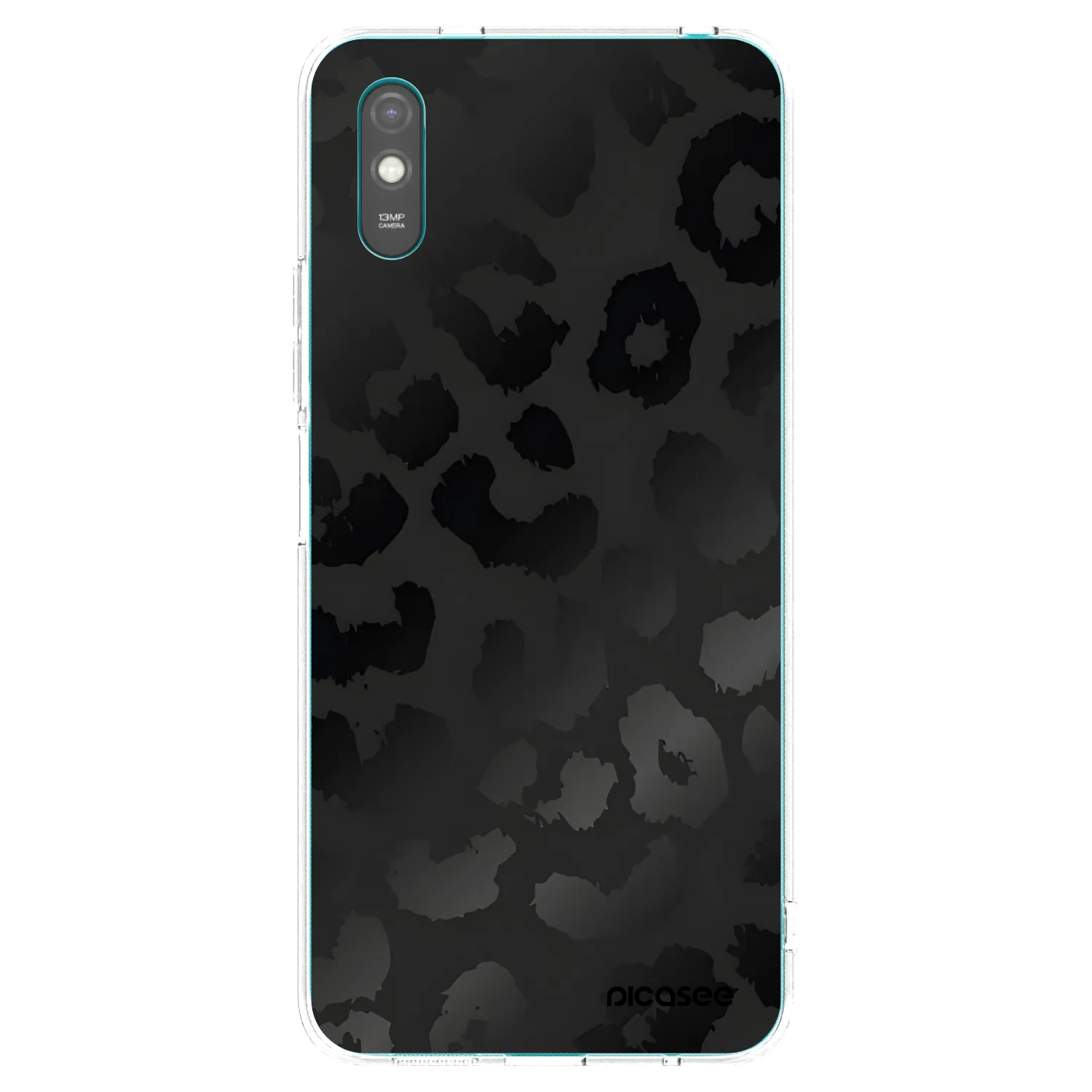 Picasee silikonska prozirna maskica za Xiaomi Redmi 9AT - Midnight Leopard