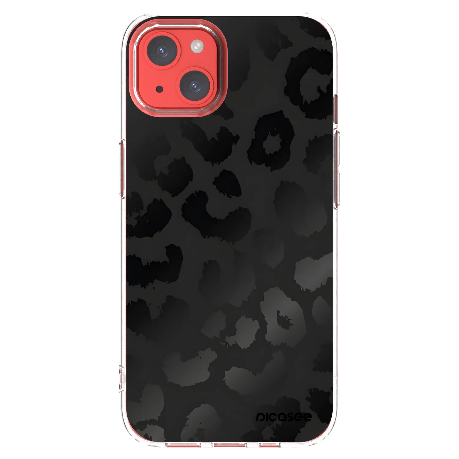 Picasee silikonska prozirna maskica za Apple iPhone 13 - Midnight Leopard