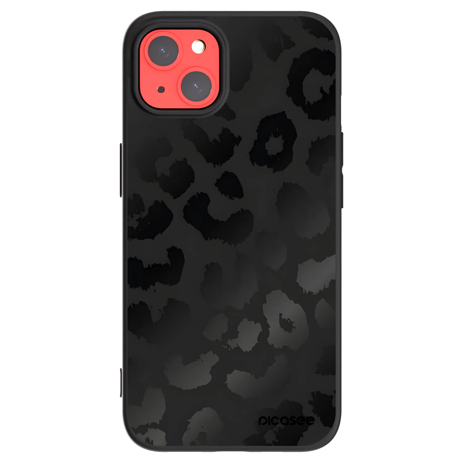 Picasee crna silikonska maskica za Apple iPhone 13 - Midnight Leopard