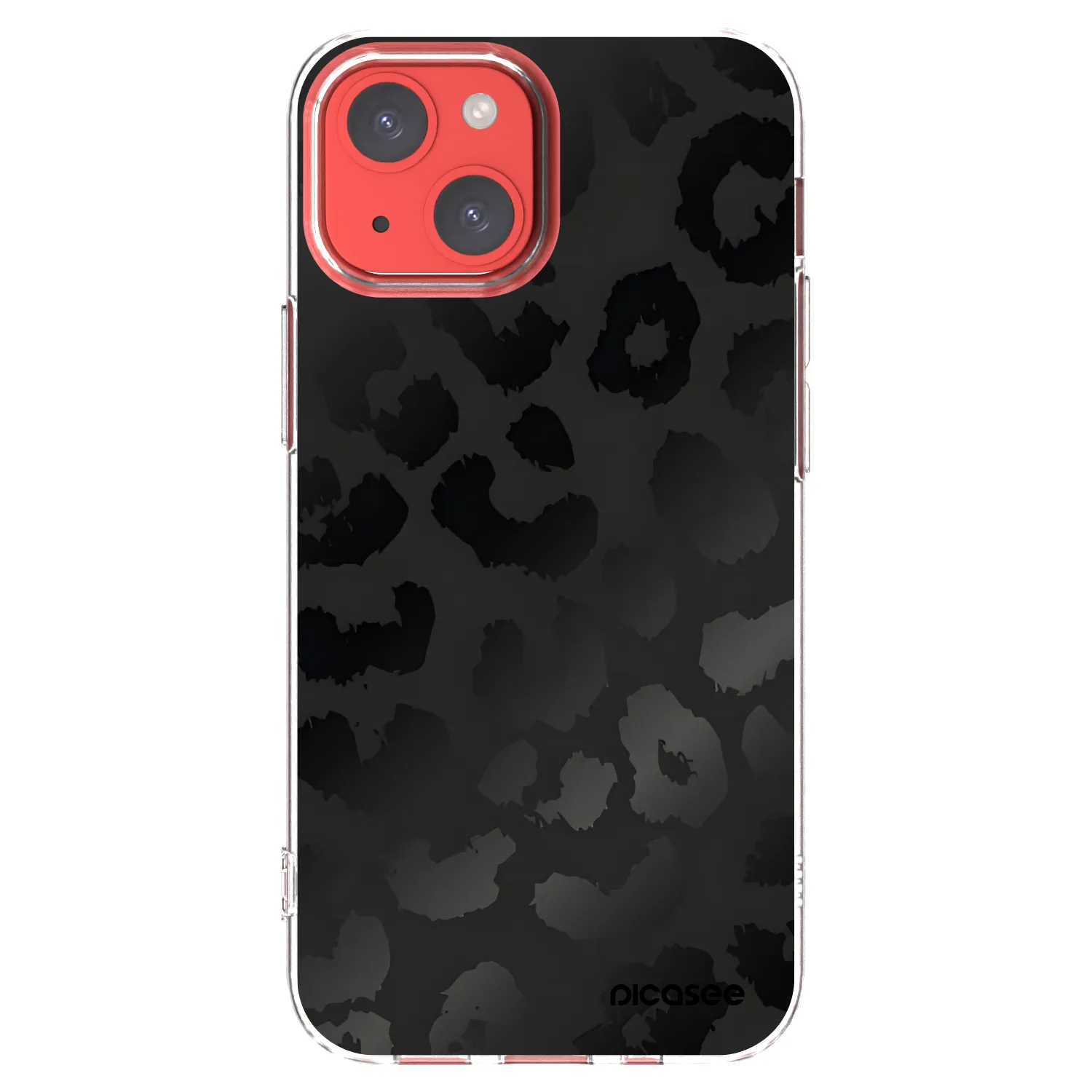 Picasee silikonska prozirna maskica za Apple iPhone 13 mini - Midnight Leopard