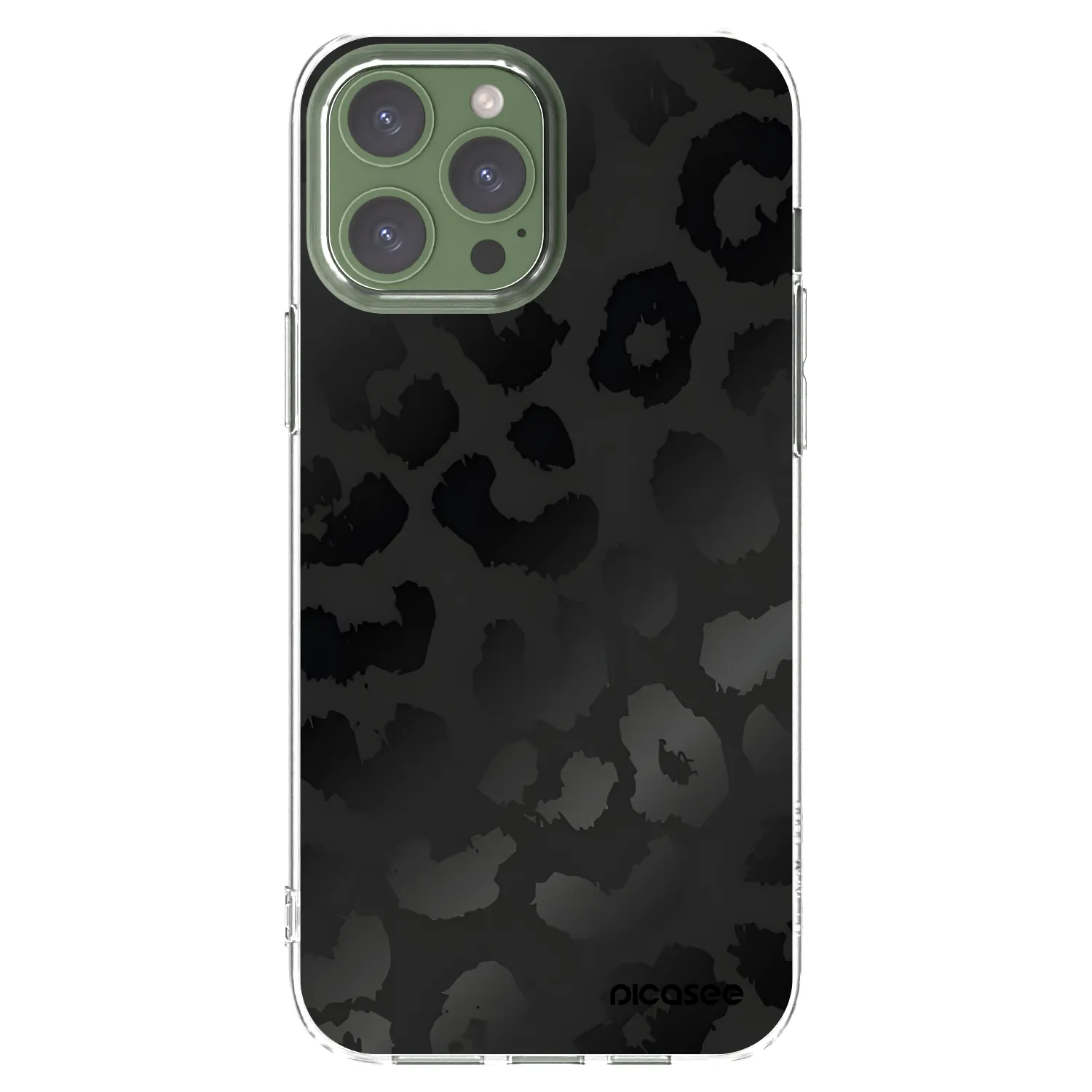 Picasee silikonska prozirna maskica za Apple iPhone 13 Pro Max - Midnight Leopard