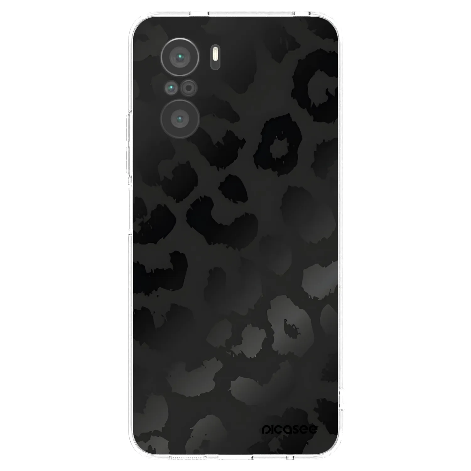 Picasee silikonska prozirna maskica za Xiaomi Poco F3 - Midnight Leopard