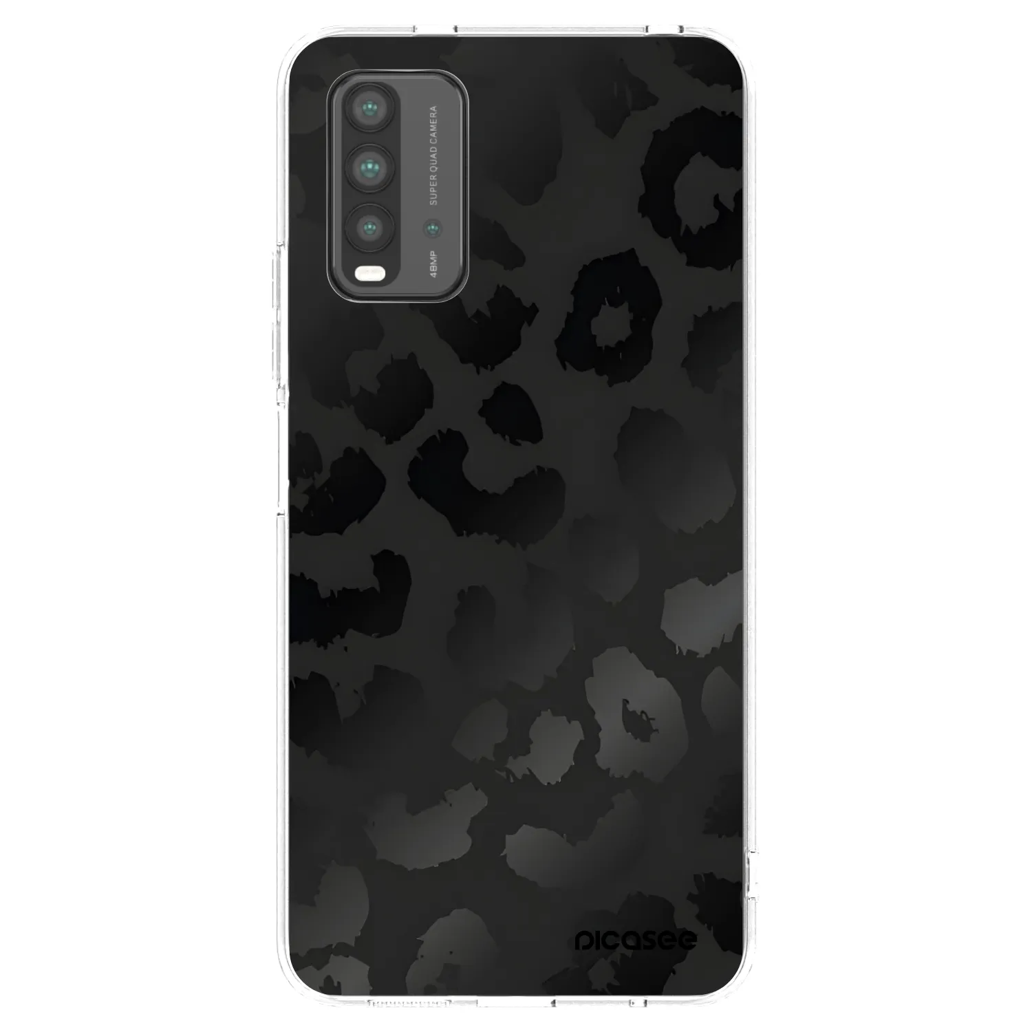 Picasee crna silikonska maskica za Xiaomi Redmi 9T - Midnight Leopard