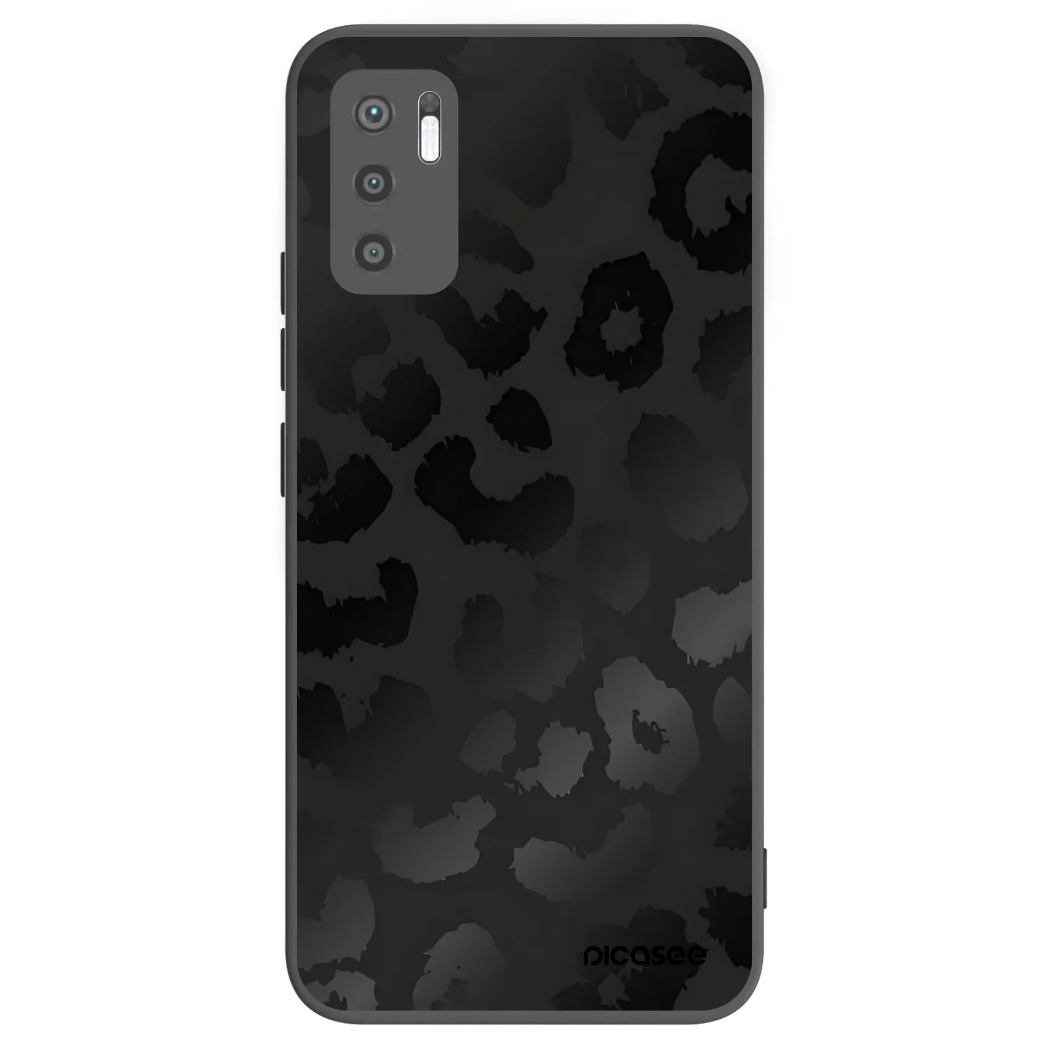 Picasee crna silikonska maskica za Xiaomi Redmi Note 10 5G - Midnight Leopard