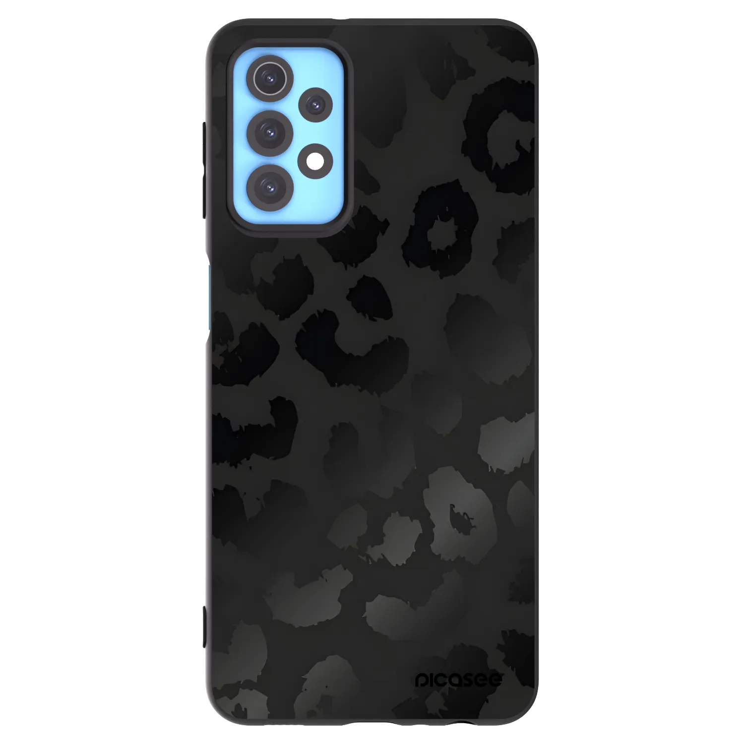 Picasee crna silikonska maskica za Samsung Galaxy A32 4G SM-A325F - Midnight Leopard