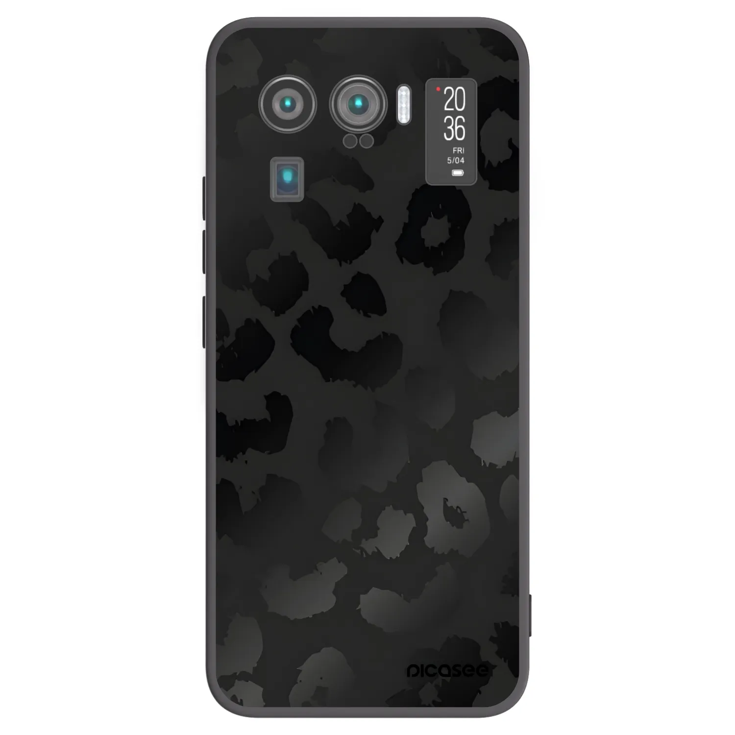 Picasee crna silikonska maskica za Xiaomi Mi 11 Ultra - Midnight Leopard