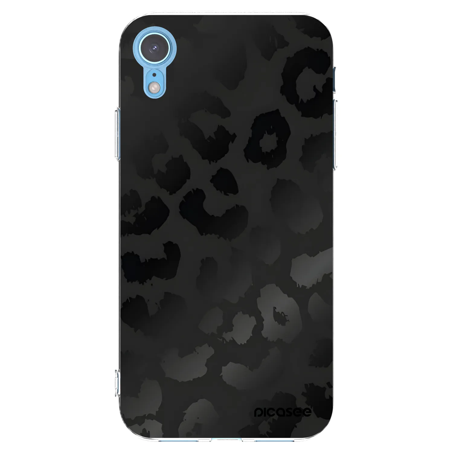 Picasee silikonska prozirna maskica za Apple iPhone XR - Midnight Leopard