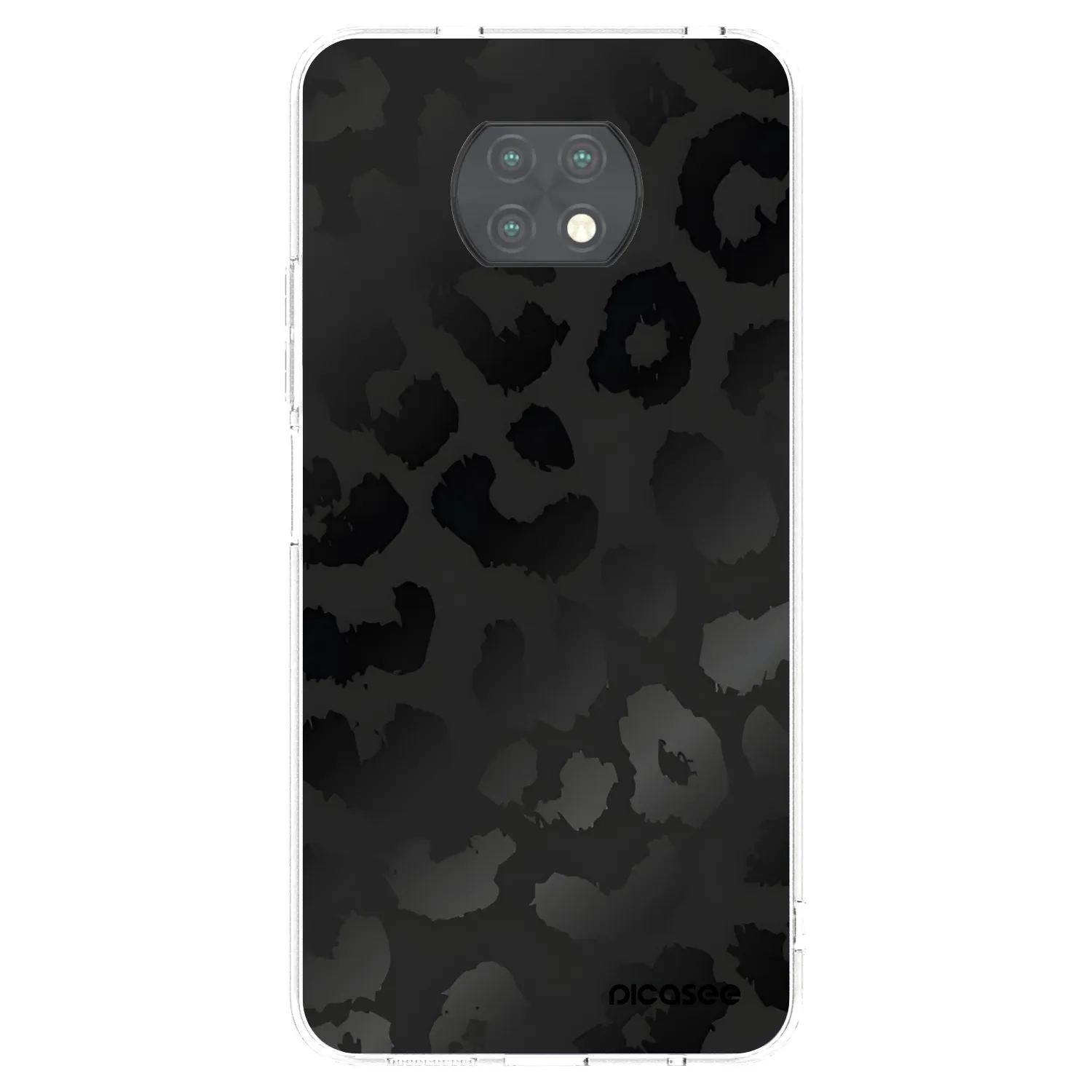 Picasee silikonska prozirna maskica za Xiaomi Redmi Note 9T - Midnight Leopard