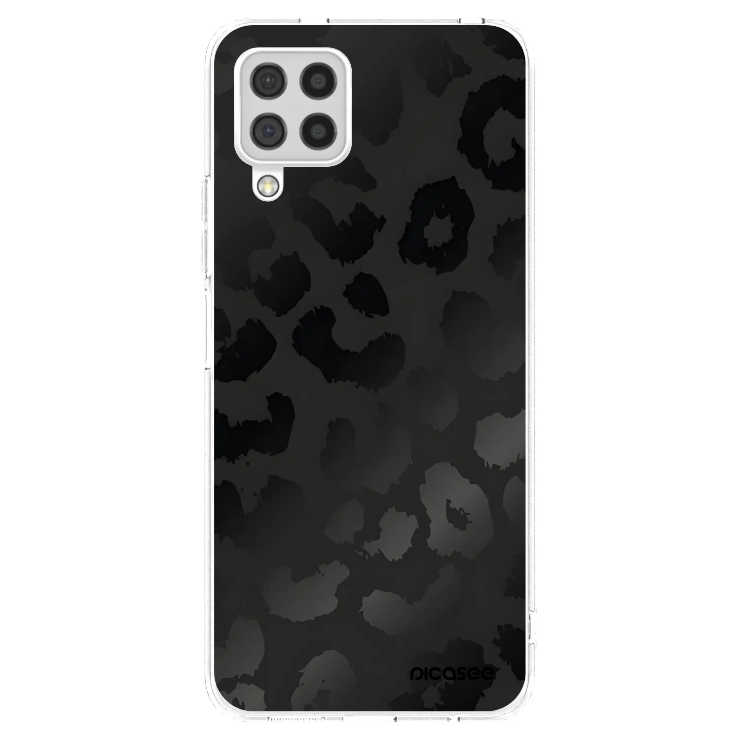 Picasee silikonska prozirna maskica za Samsung Galaxy A22 A225F 4G - Midnight Leopard