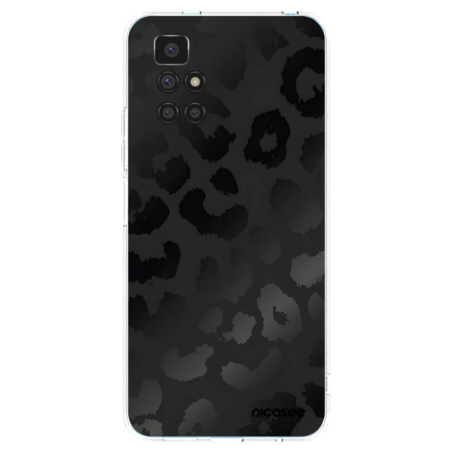 Picasee silikonska prozirna maskica za Xiaomi Redmi 10 - Midnight Leopard