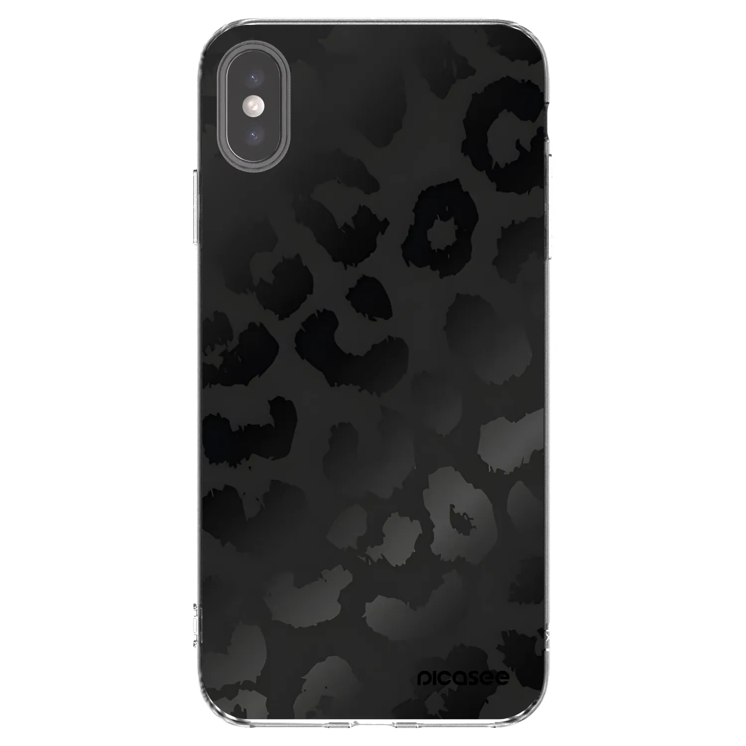 Picasee silikonska prozirna maskica za Apple iPhone XS Max - Midnight Leopard