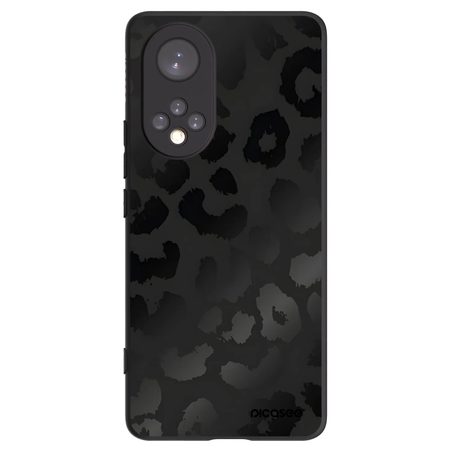 Picasee crna silikonska maskica za Honor 50 5G - Midnight Leopard