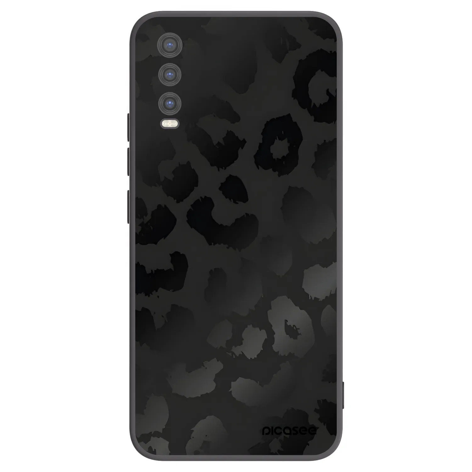 Picasee crna silikonska maskica za Vivo Y20s - Midnight Leopard
