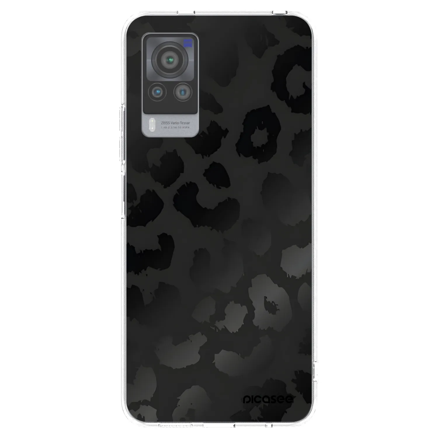 Picasee silikonska prozirna maskica za Vivo X60 Pro 5G - Midnight Leopard