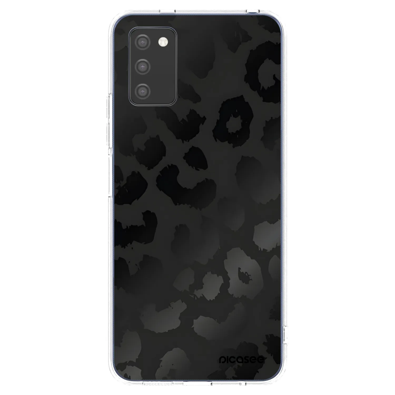 Picasee silikonska prozirna maskica za Samsung Galaxy A03s A037G - Midnight Leopard