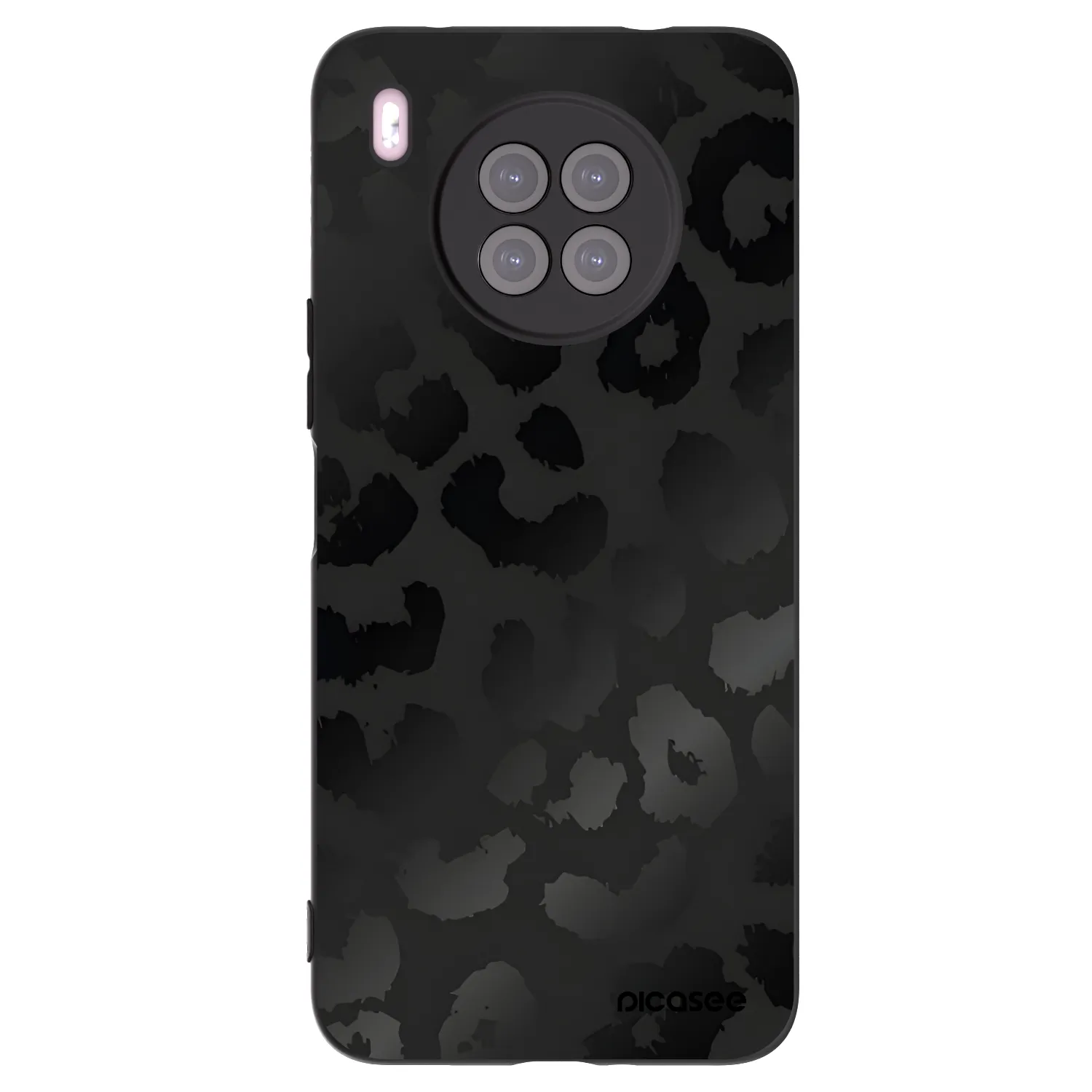 Picasee crna silikonska maskica za Huawei Nova 8i - Midnight Leopard