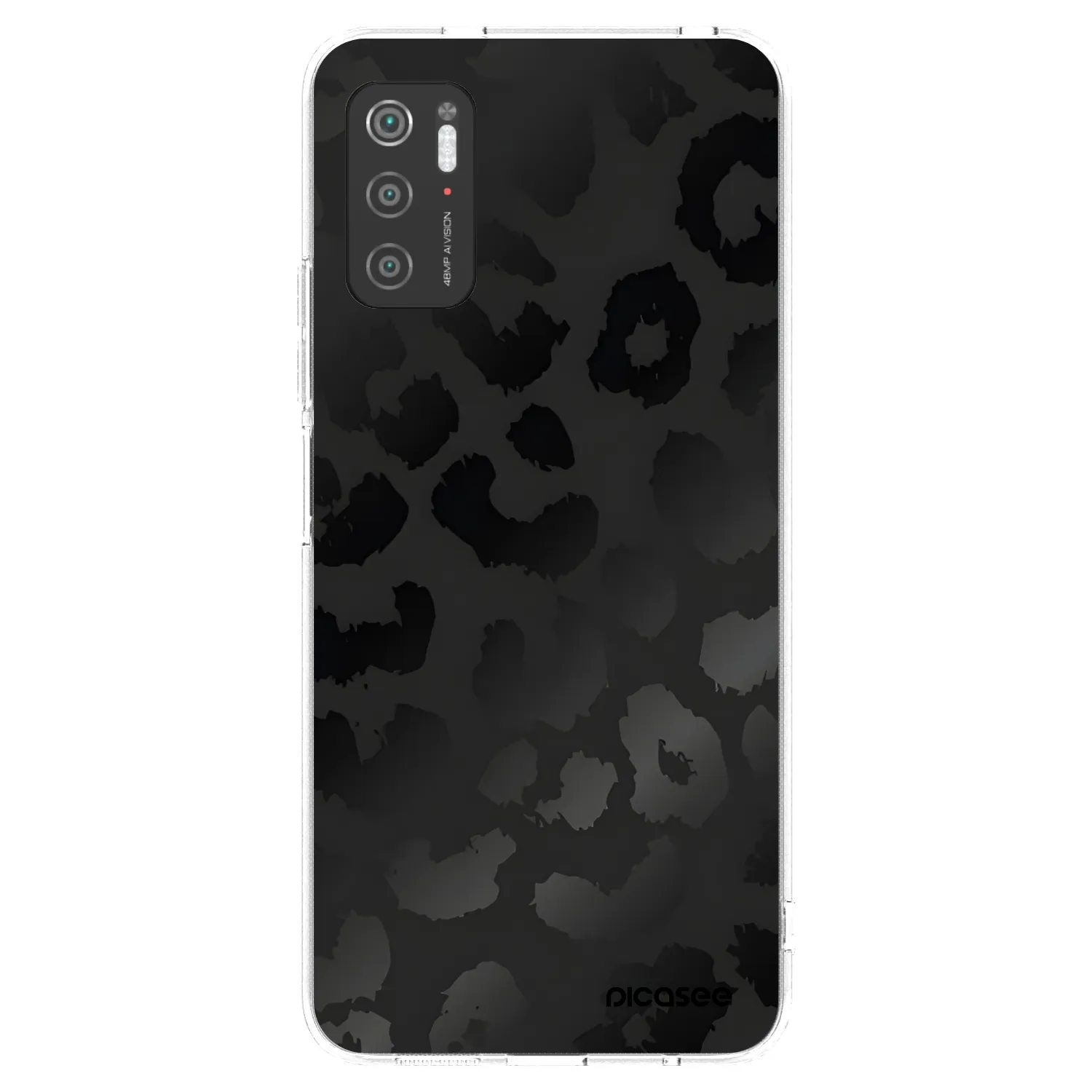 Picasee silikonska prozirna maskica za Xiaomi Poco M3 Pro 5G - Midnight Leopard