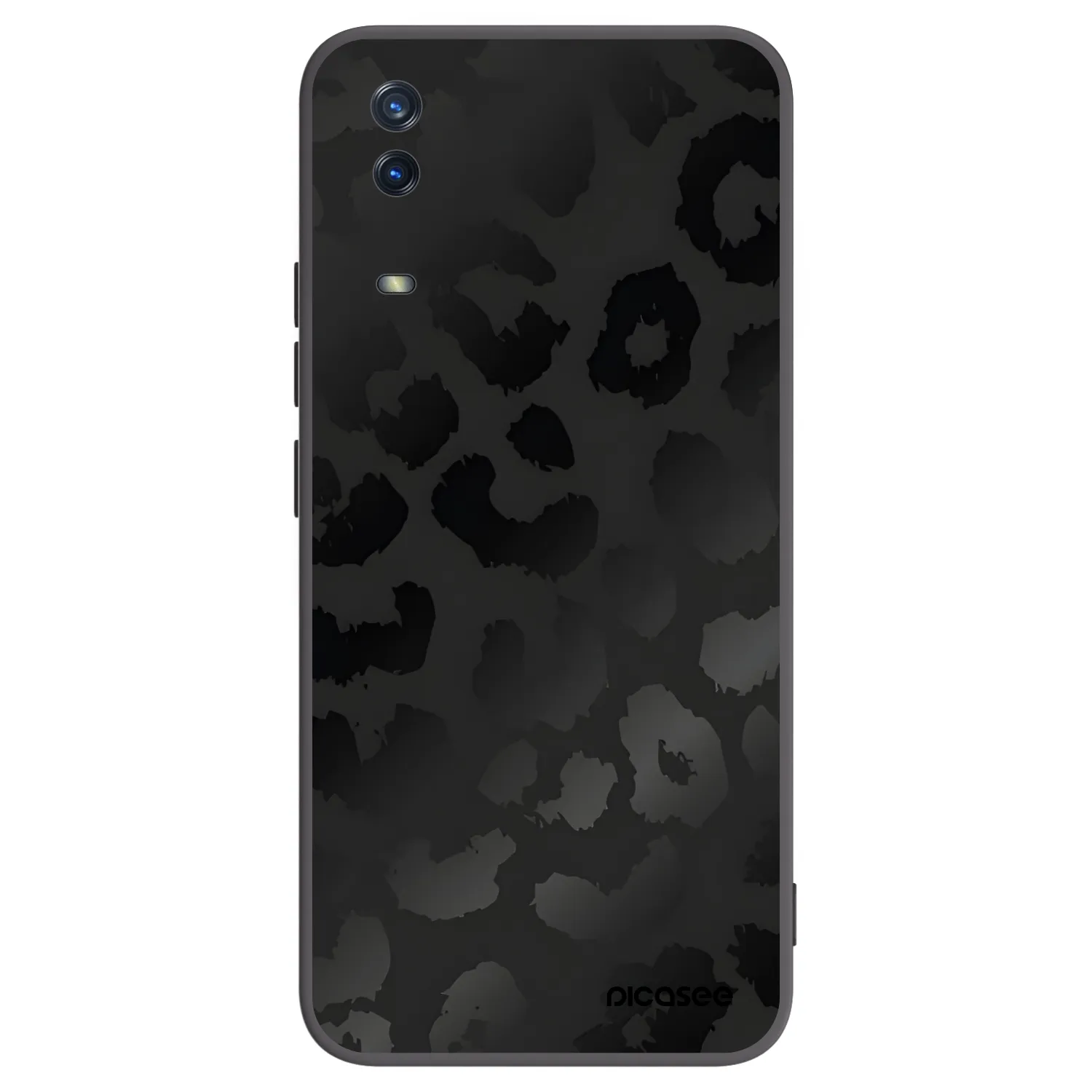 Picasee crna silikonska maskica za Vivo Y11s - Midnight Leopard