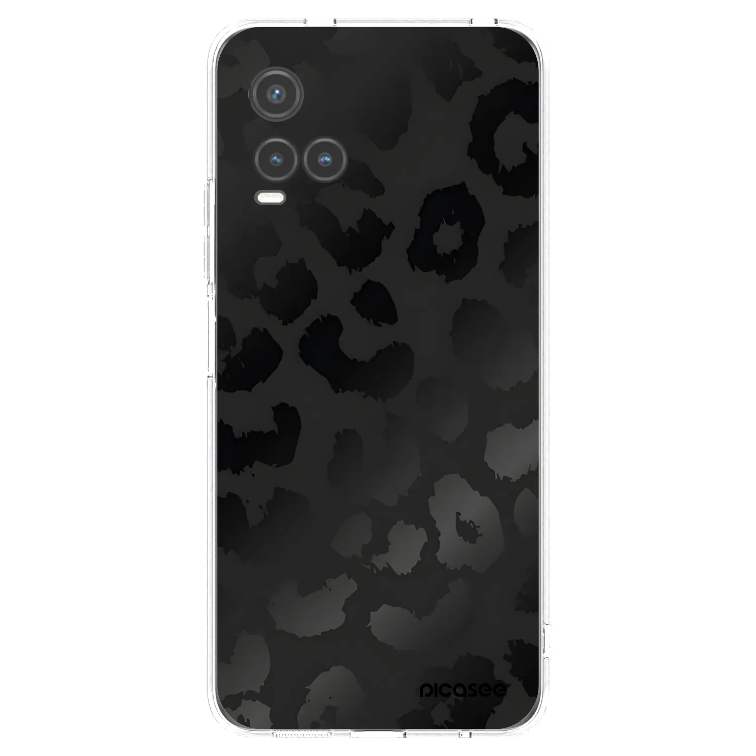 Picasee silikonska prozirna maskica za Vivo Y33s - Midnight Leopard