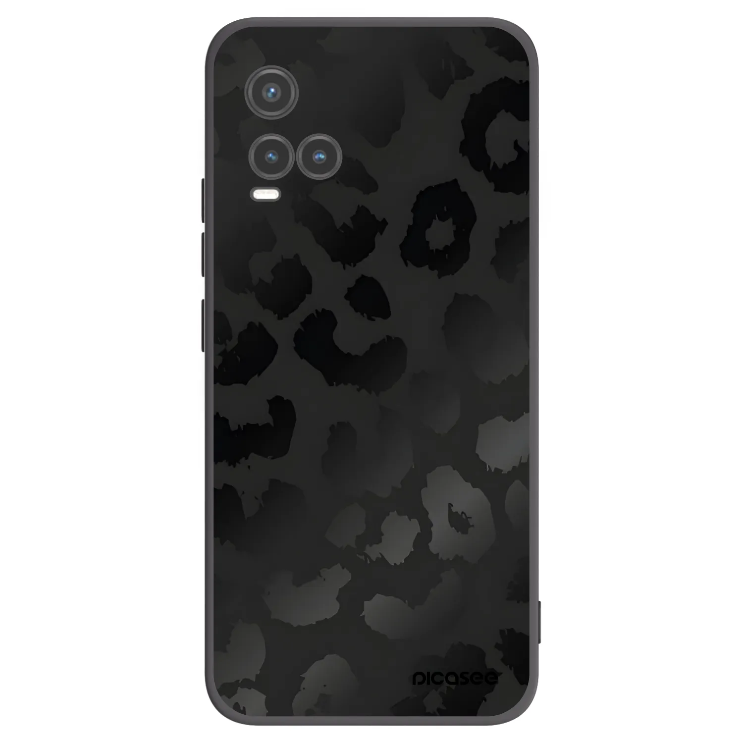 Picasee crna silikonska maskica za Vivo Y33s - Midnight Leopard