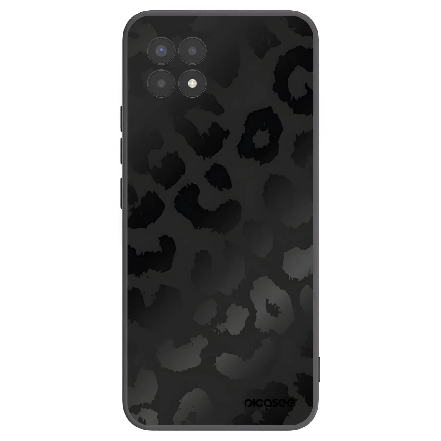 Picasee crna silikonska maskica za Realme 8i - Midnight Leopard