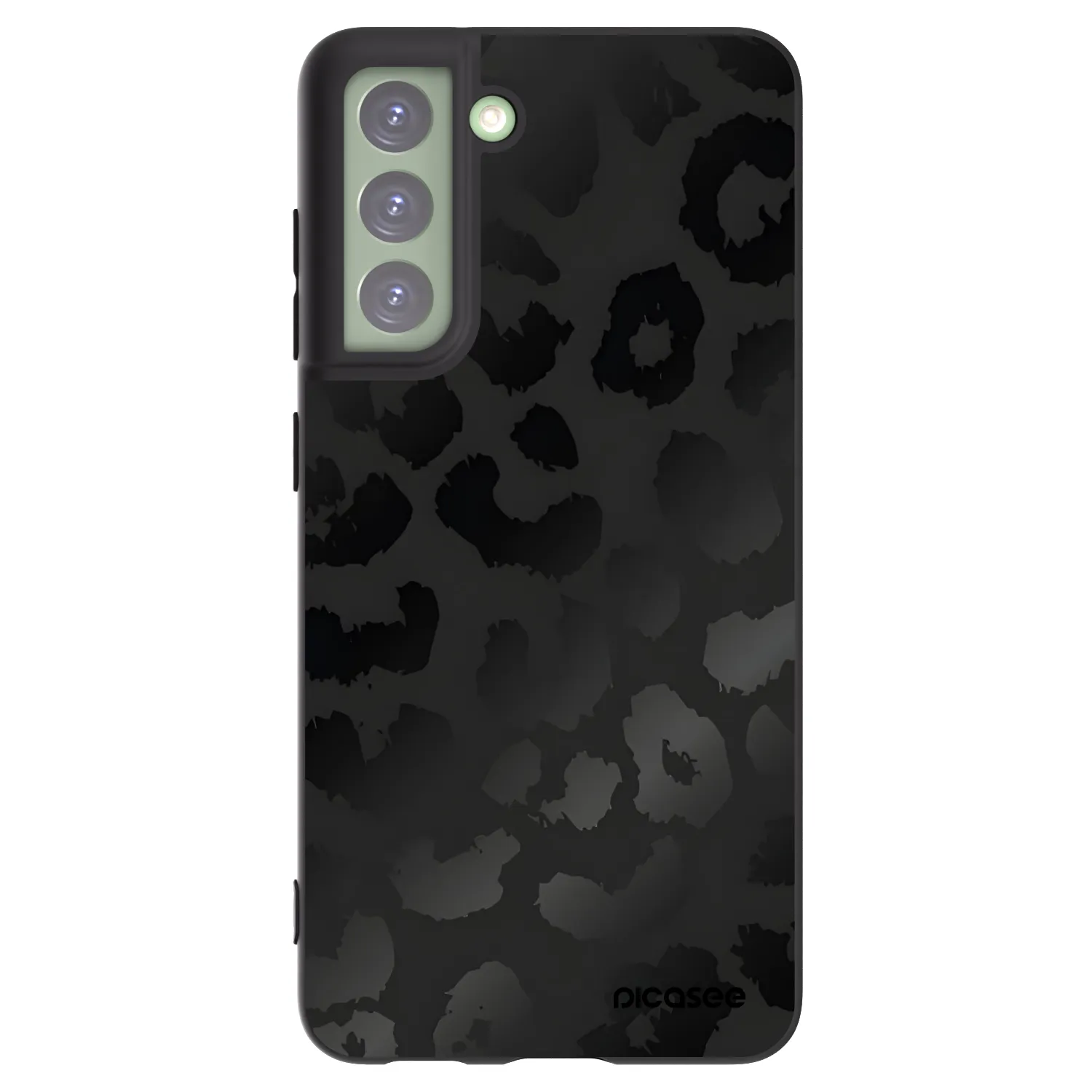 Picasee crna silikonska maskica za Samsung Galaxy S21 FE 5G - Midnight Leopard
