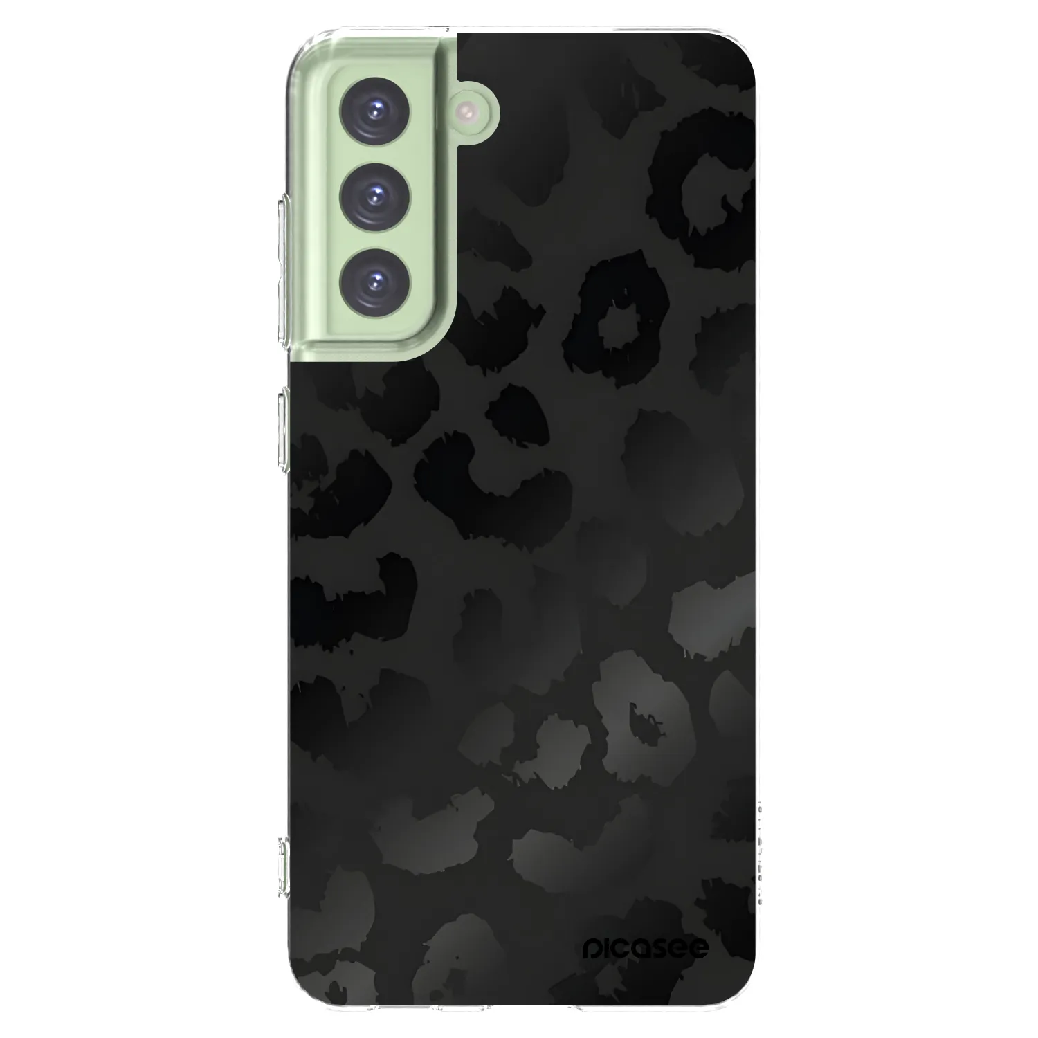 Picasee silikonska prozirna maskica za Samsung Galaxy S21 FE 5G - Midnight Leopard