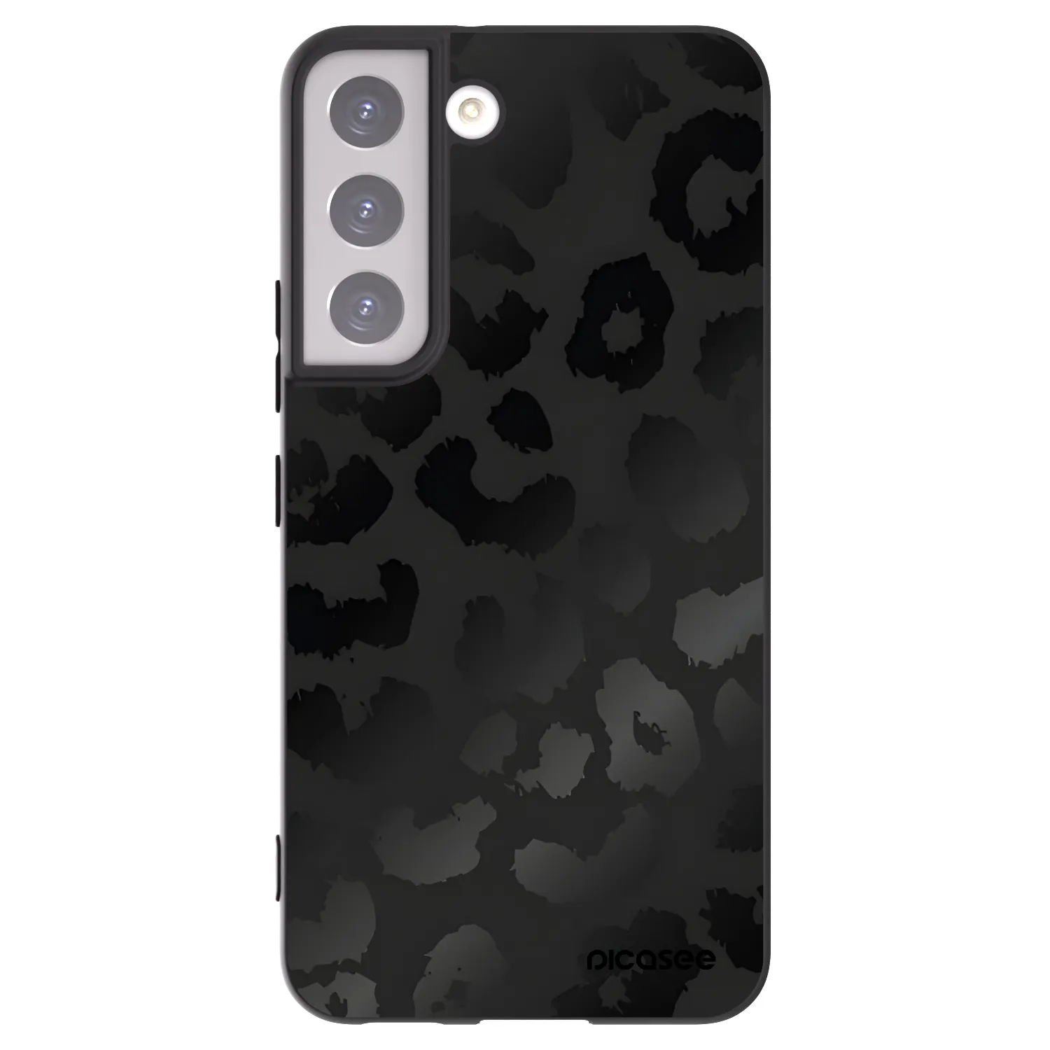 Picasee crna silikonska maskica za Samsung Galaxy S22 5G - Midnight Leopard