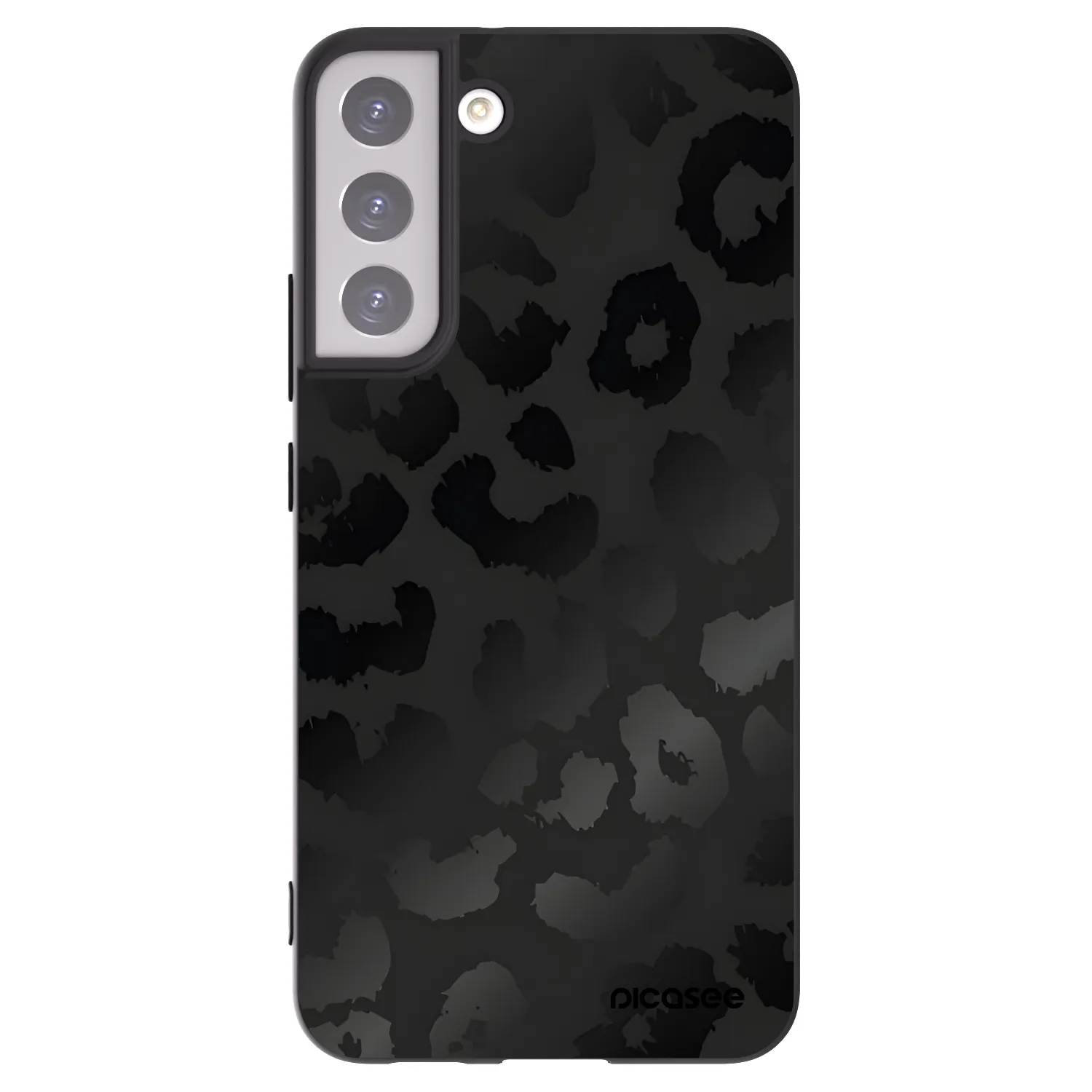 Picasee crna silikonska maskica za Samsung Galaxy S22+ 5G - Midnight Leopard