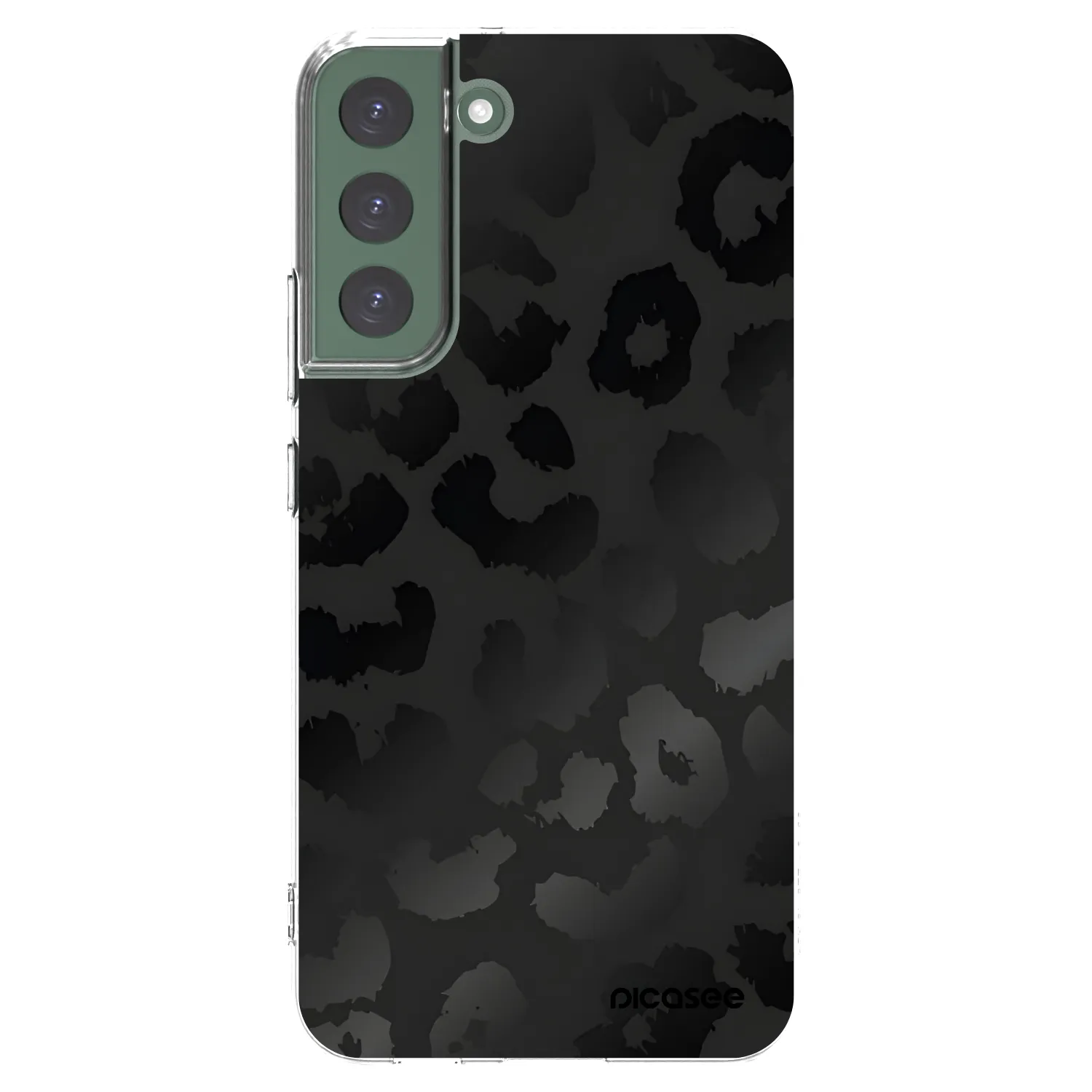 Picasee silikonska prozirna maskica za Samsung Galaxy S22+ 5G - Midnight Leopard