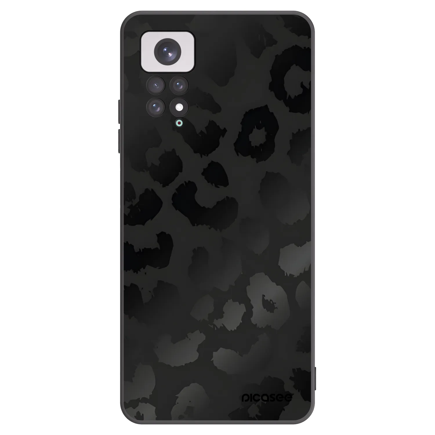 Picasee crna silikonska maskica za Xiaomi Redmi Note 11 - Midnight Leopard