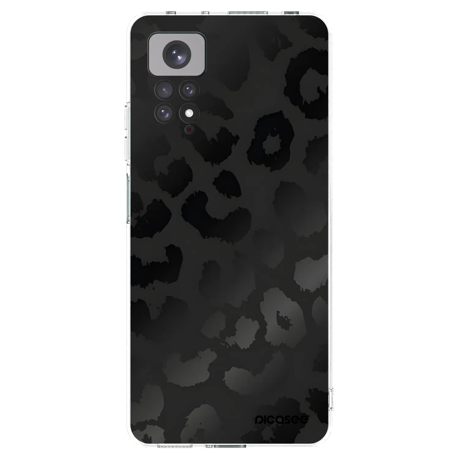 Picasee silikonska prozirna maskica za Xiaomi Redmi Note 11 - Midnight Leopard