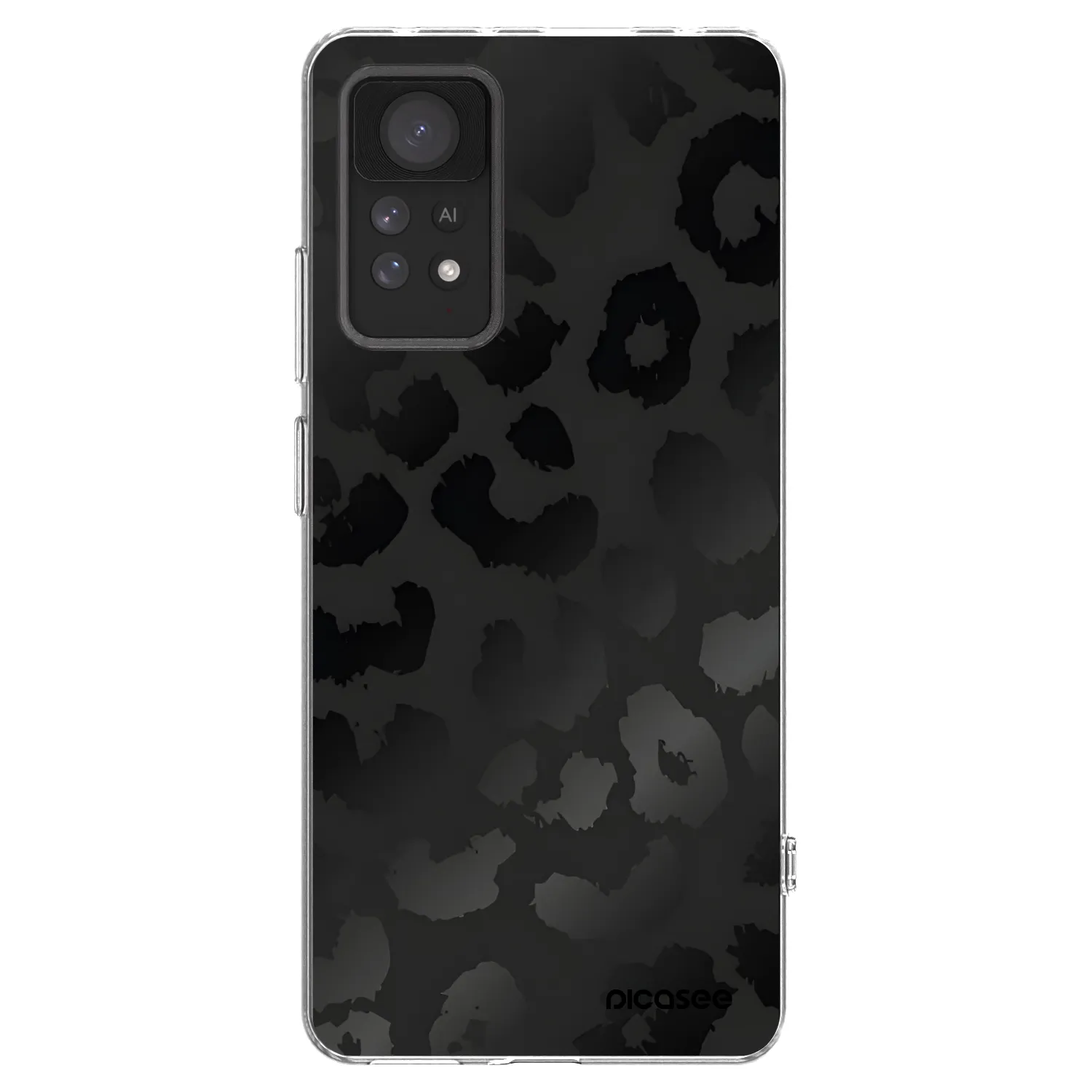 Picasee silikonska prozirna maskica za Xiaomi Redmi Note 11 Pro - Midnight Leopard