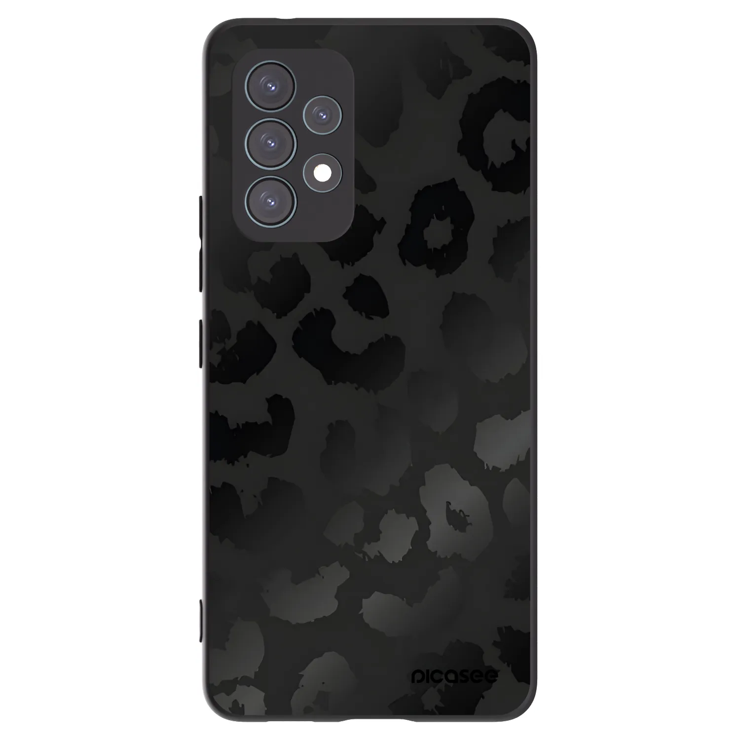 Picasee crna silikonska maskica za Samsung Galaxy A53 5G A536 - Midnight Leopard