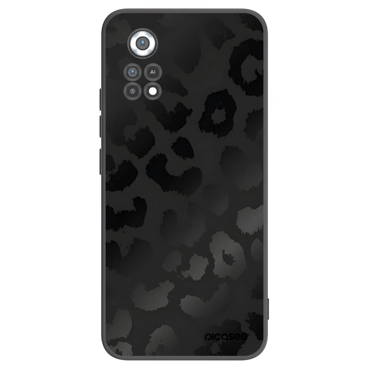 Picasee crna silikonska maskica za Xiaomi Poco X4 Pro 5G - Midnight Leopard