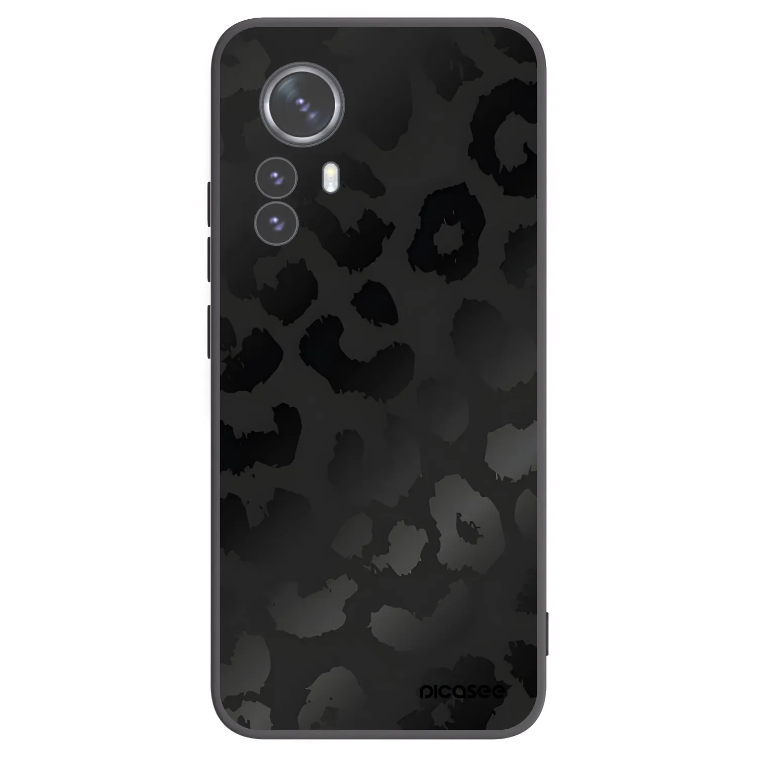 Picasee crna silikonska maskica za Xiaomi 12 Pro - Midnight Leopard