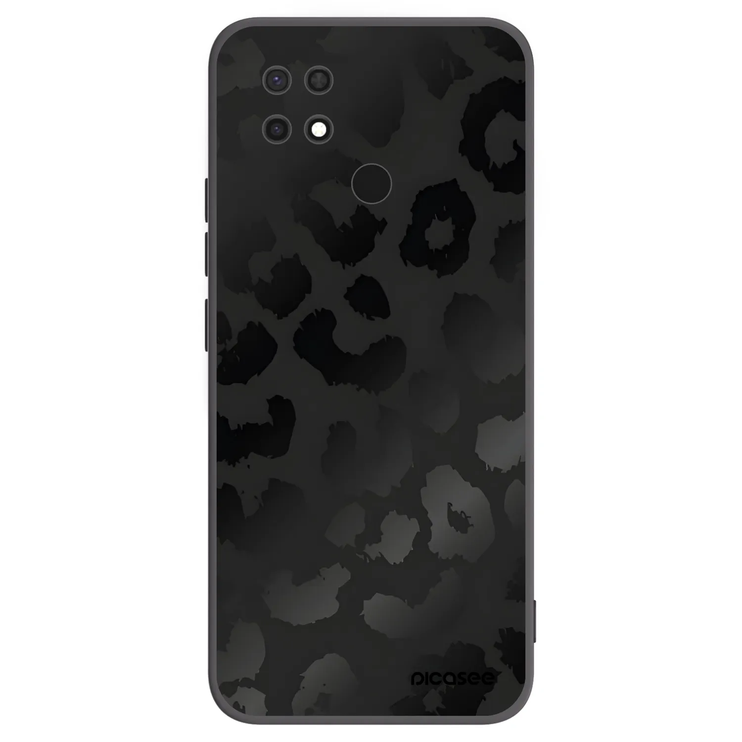 Picasee crna silikonska maskica za Xiaomi Redmi 10C - Midnight Leopard
