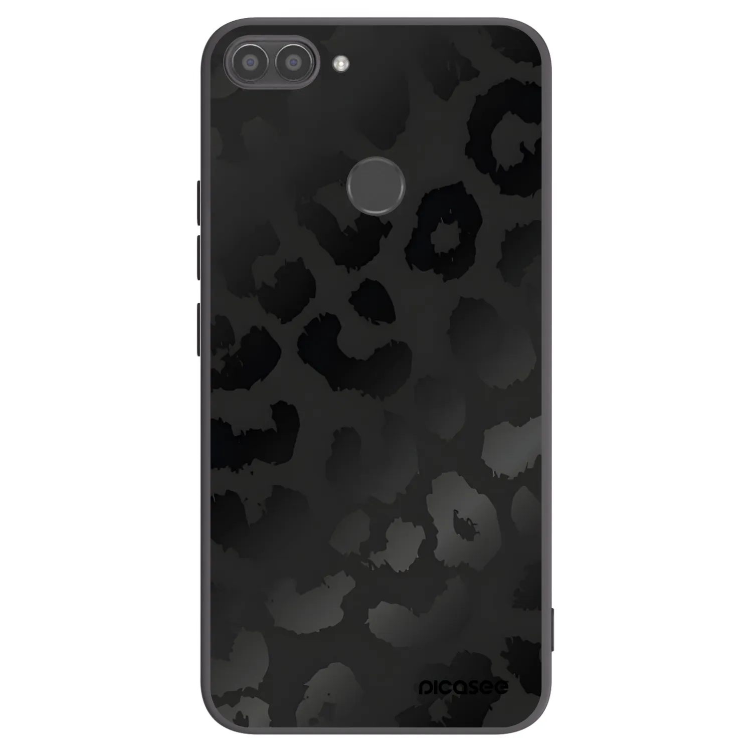 Picasee crna silikonska maskica za Huawei P Smart - Midnight Leopard