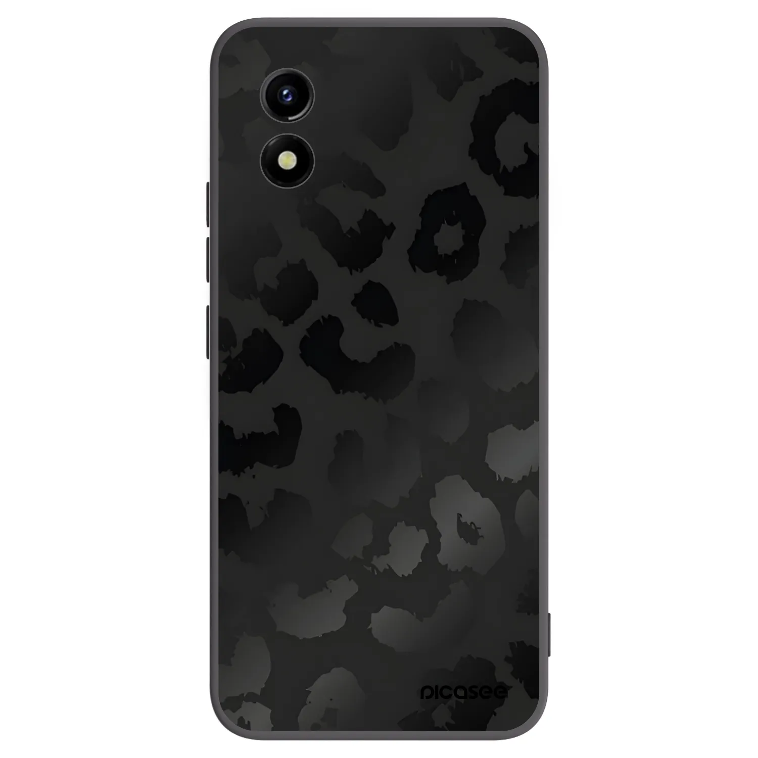 Picasee crna silikonska maskica za Vivo Y01 - Midnight Leopard