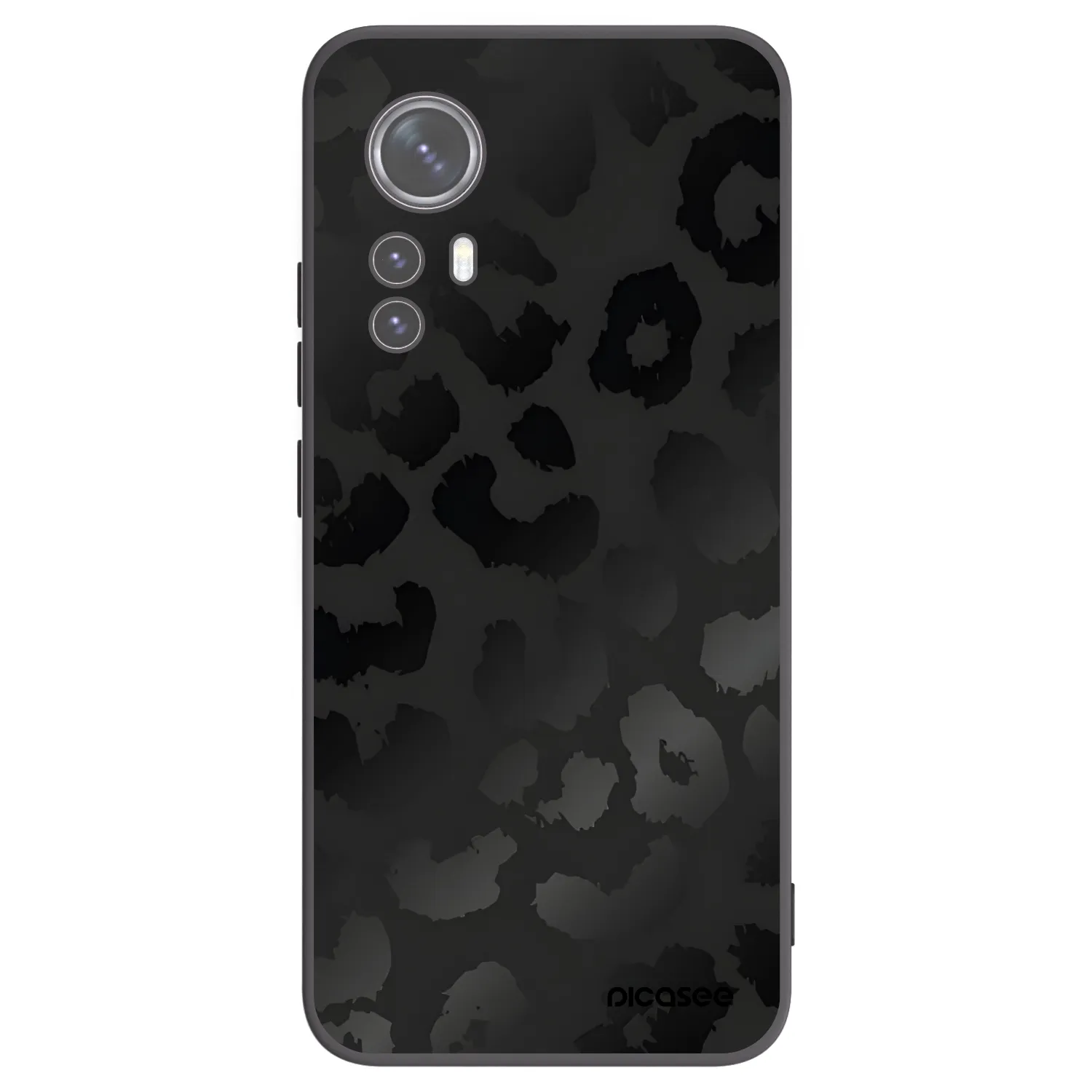 Picasee crna silikonska maskica za Xiaomi 12X - Midnight Leopard