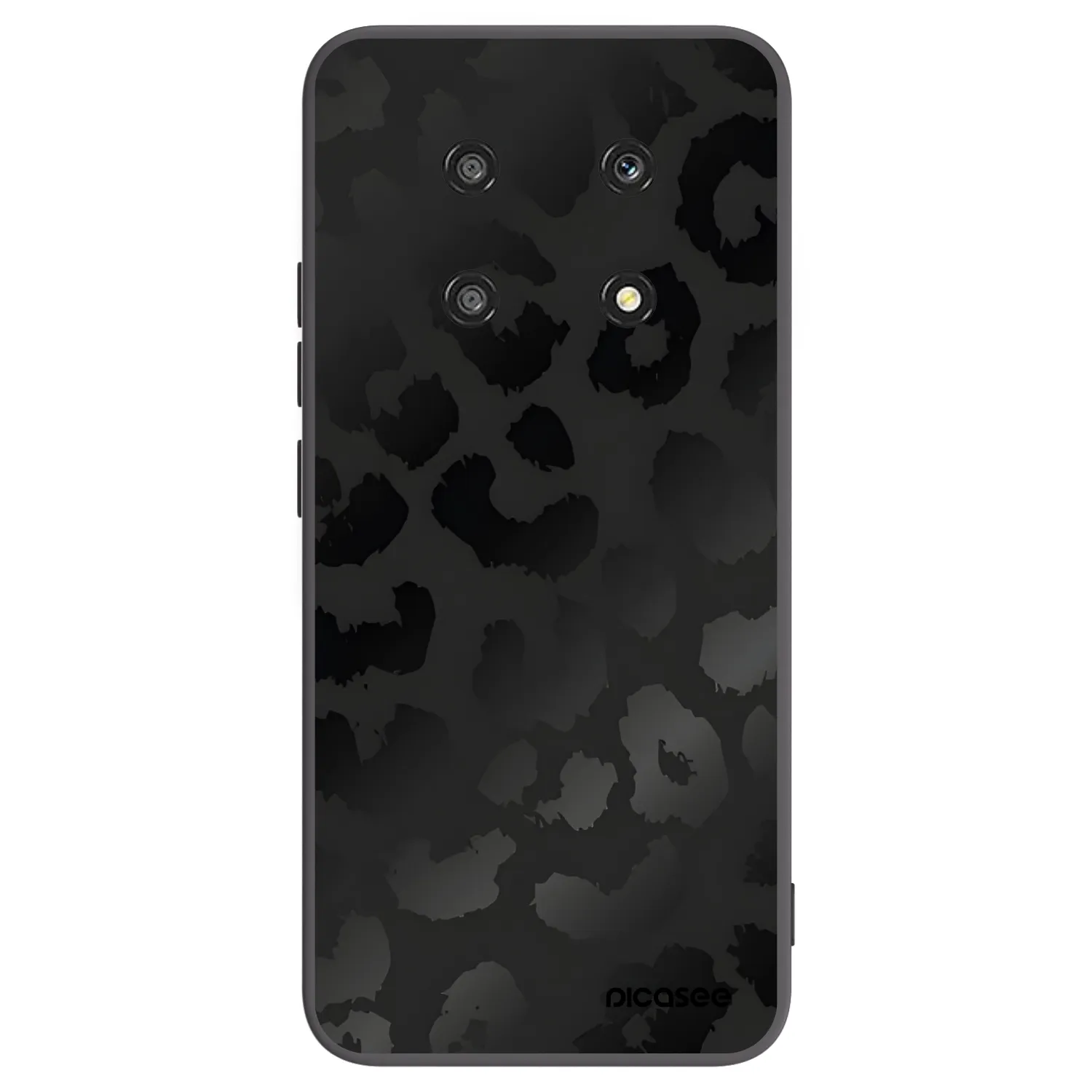 Picasee crna silikonska maskica za Honor Magic4 Lite 5G - Midnight Leopard