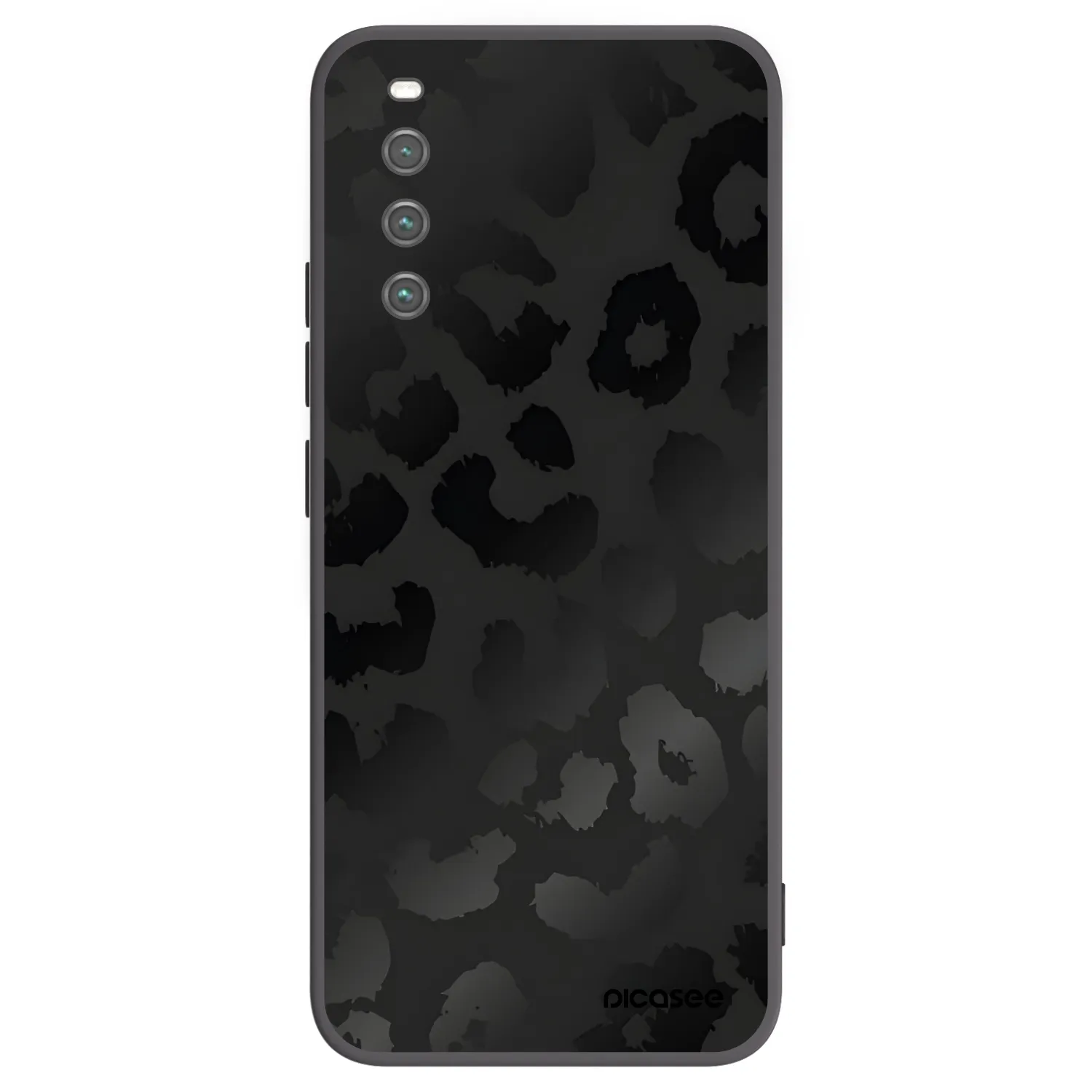 Picasee crna silikonska maskica za Sony Xperia 10 IV 5G - Midnight Leopard