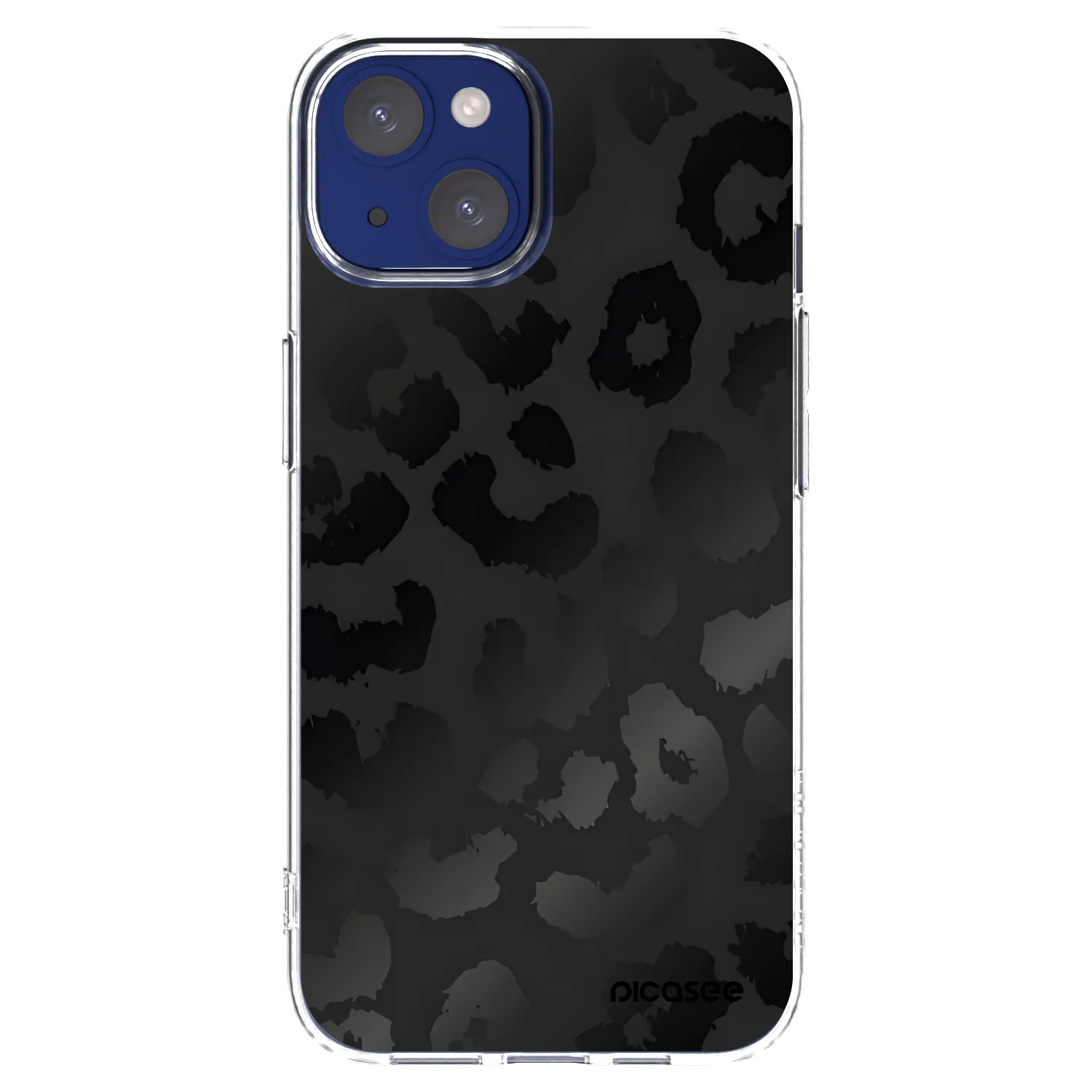 Picasee silikonska prozirna maskica za Apple iPhone 14 - Midnight Leopard