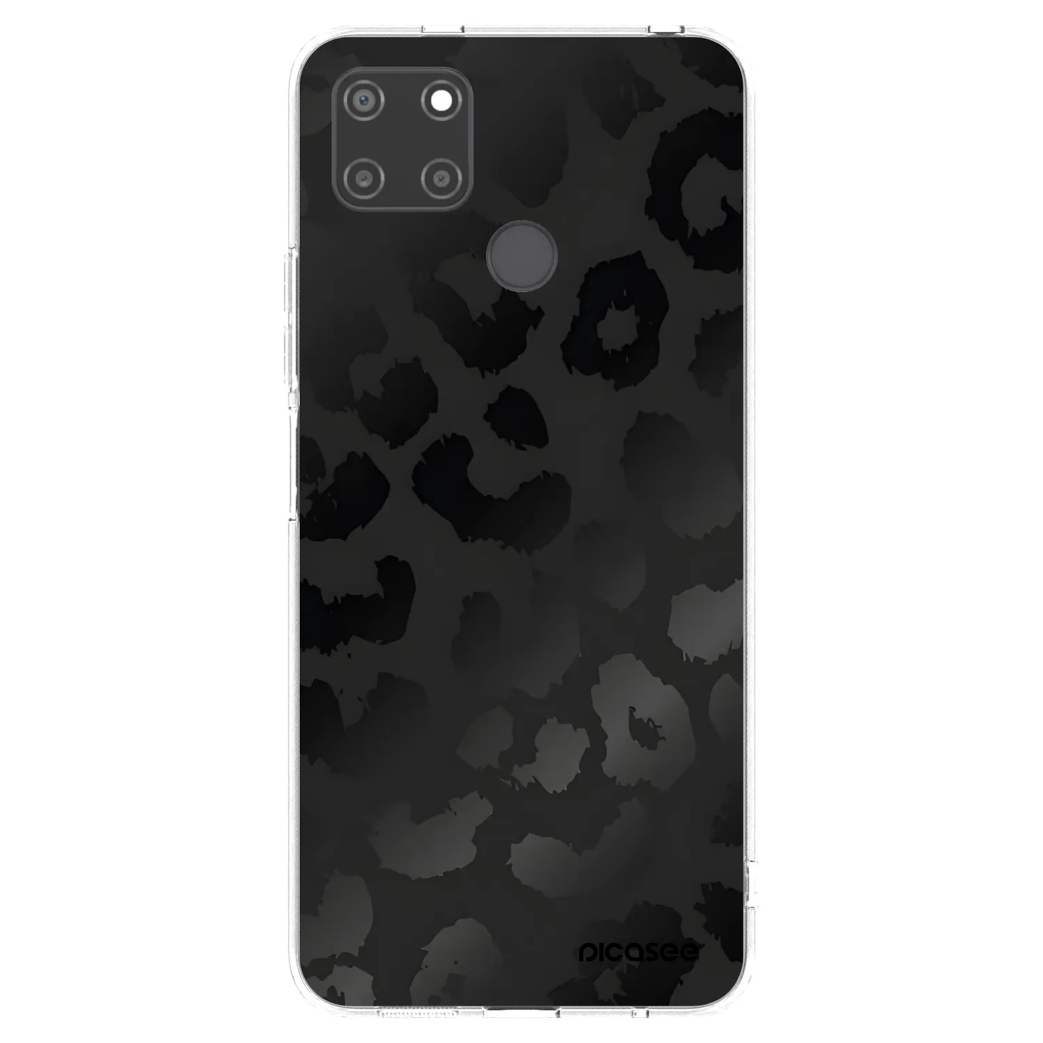 Picasee silikonska prozirna maskica za Realme C21Y - Midnight Leopard