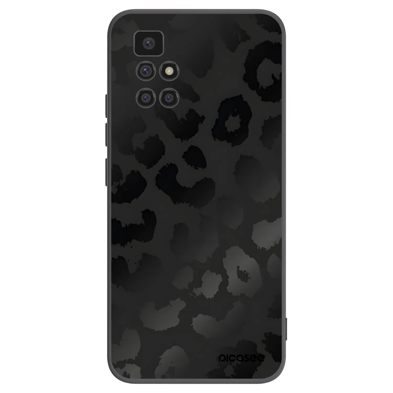 Picasee crna silikonska maskica za Xiaomi Redmi 10 (2022) - Midnight Leopard