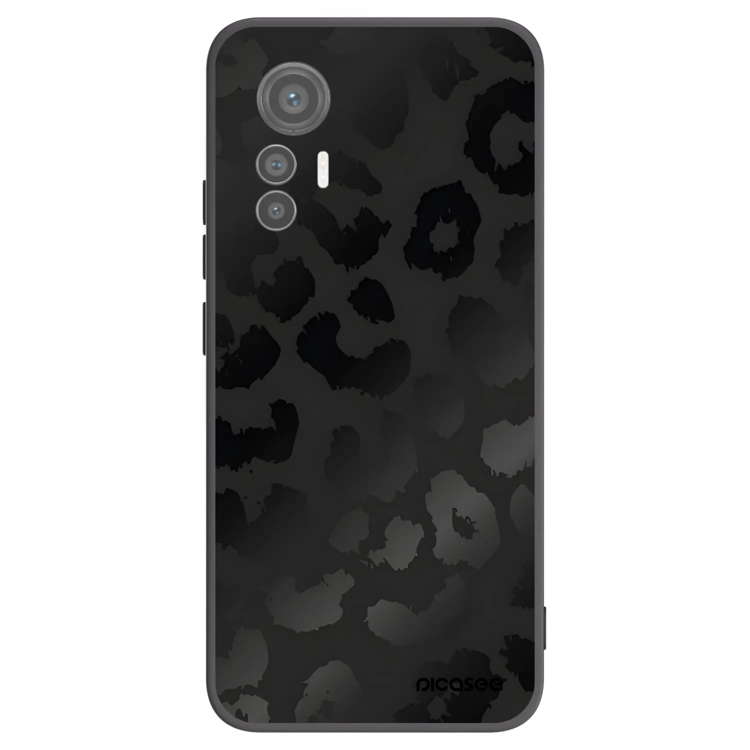 Picasee crna silikonska maskica za Xiaomi 12 Lite - Midnight Leopard