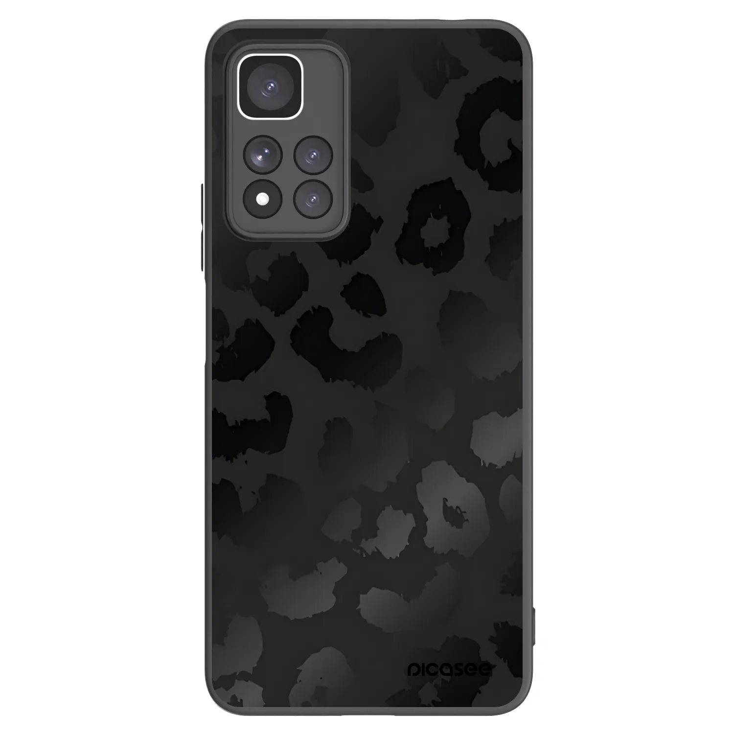 Picasee crna silikonska maskica za Xiaomi Redmi Note 11 Pro+ 5G - Midnight Leopard